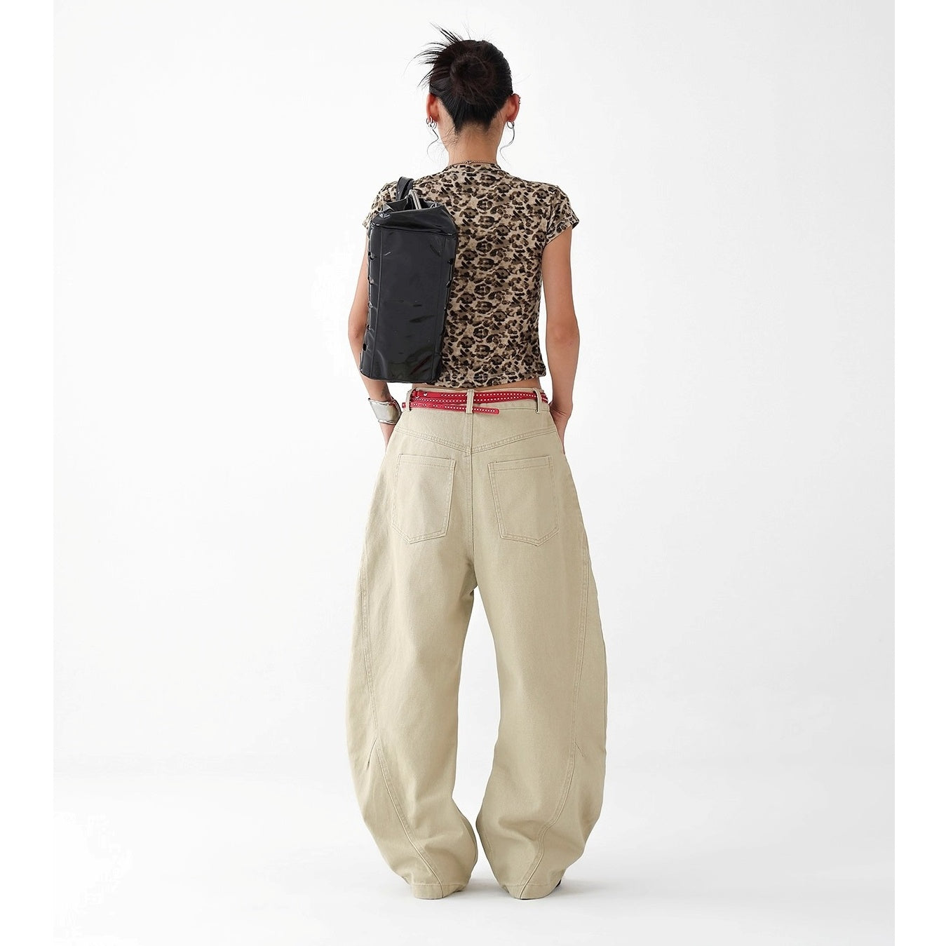Vintage Button-Embellished Curve Jeans AC7133