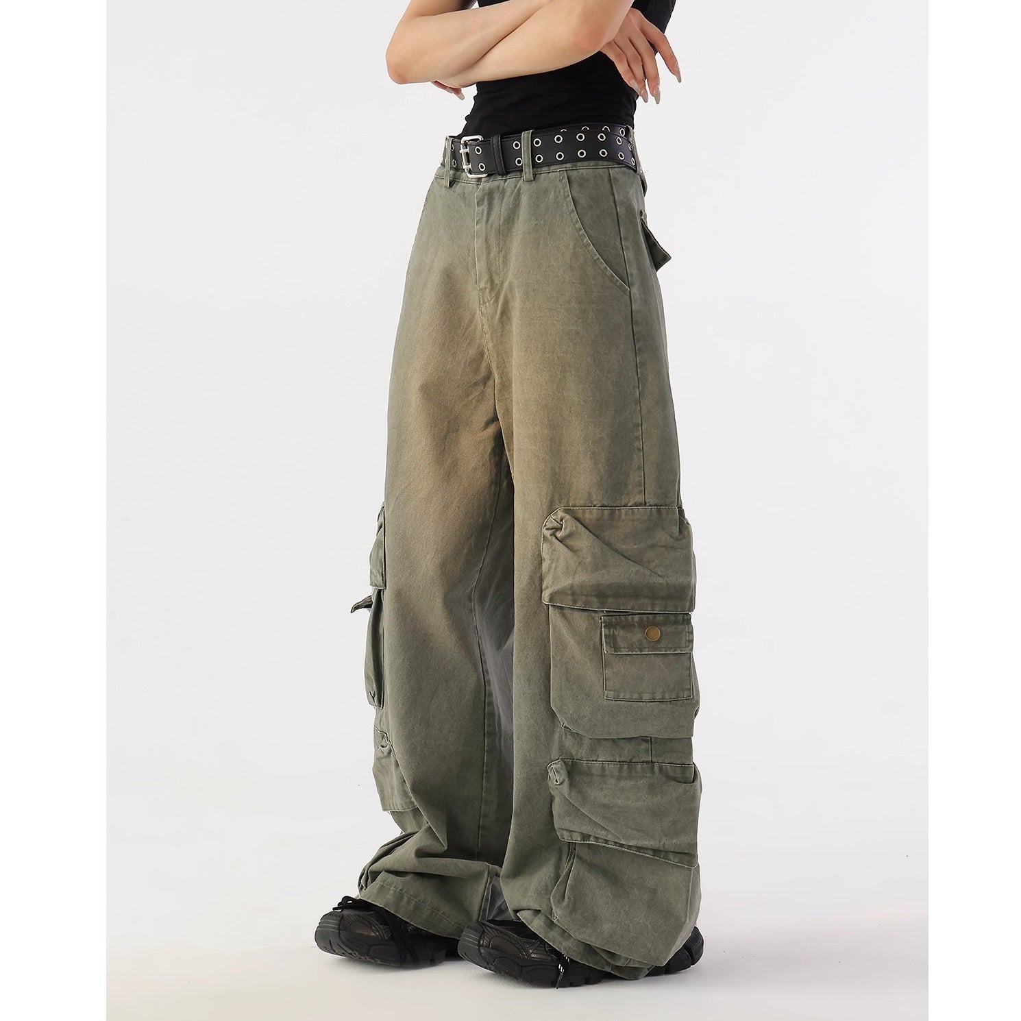 Vintage Loose Cargo Work Pants AC7165