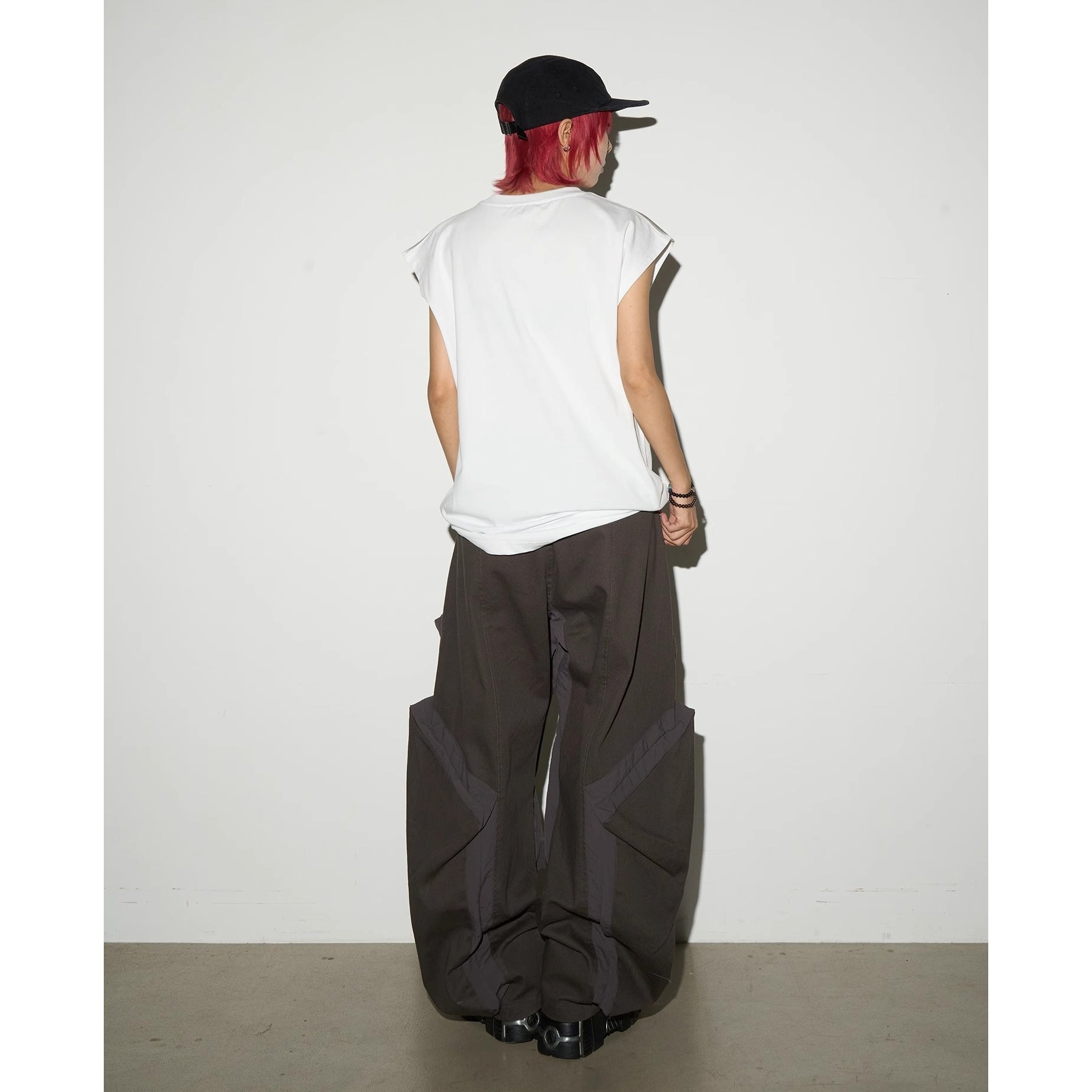 Wolf Dog Print Sleeveless T-Shirt MN9011