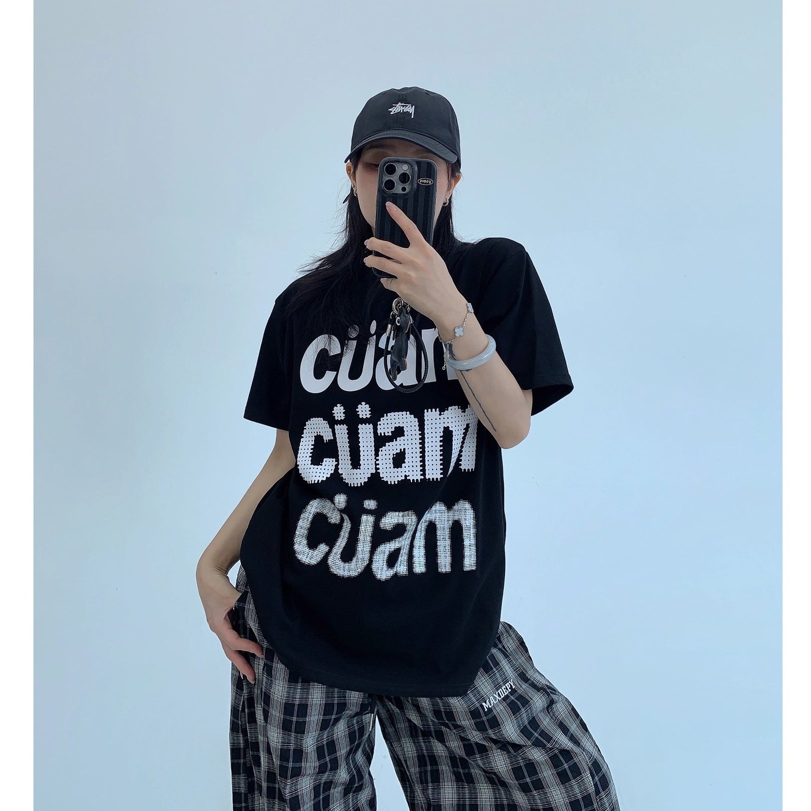 Casual Letter Print T-shirt OS2015