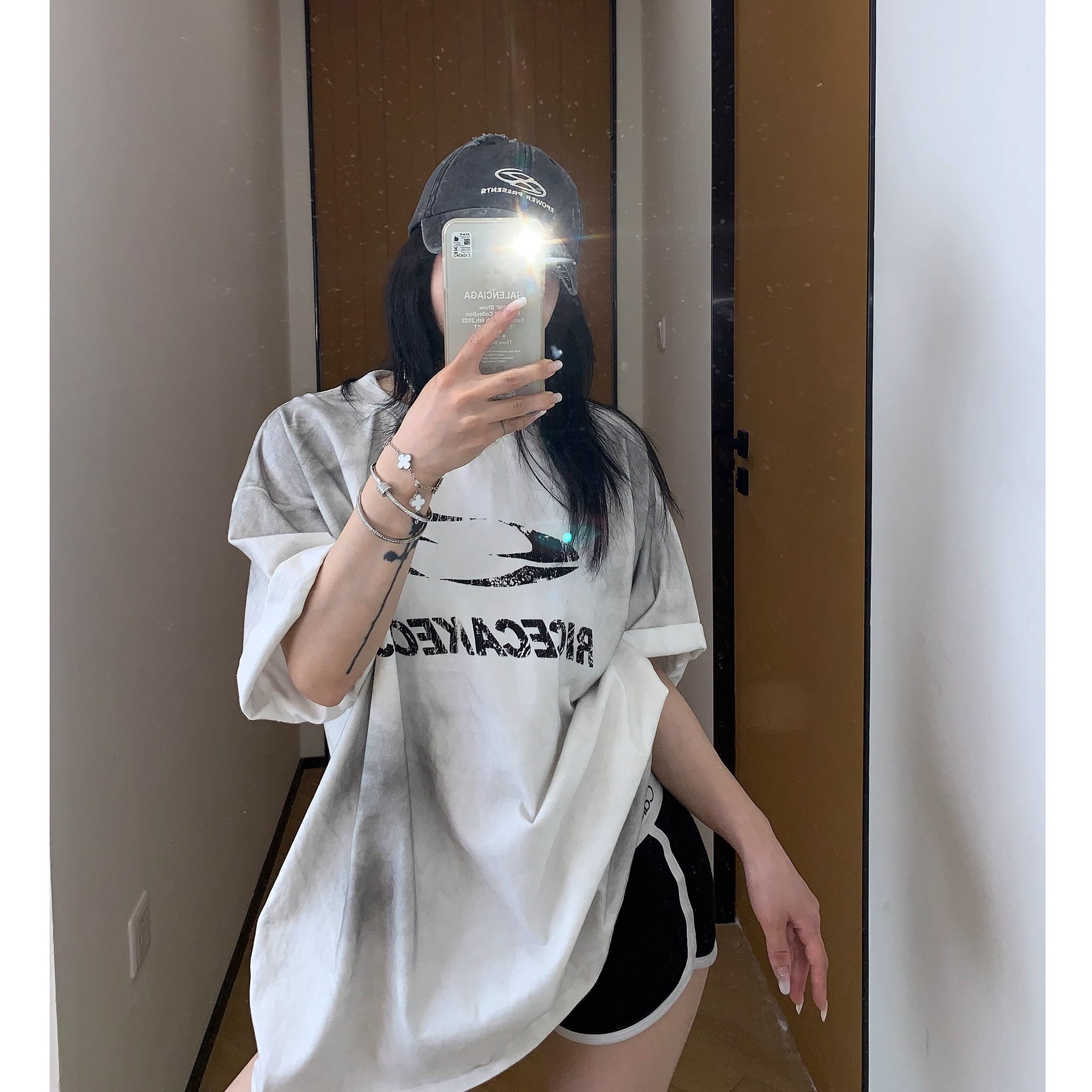 Washed Dirty Printed T-shirt MW10138