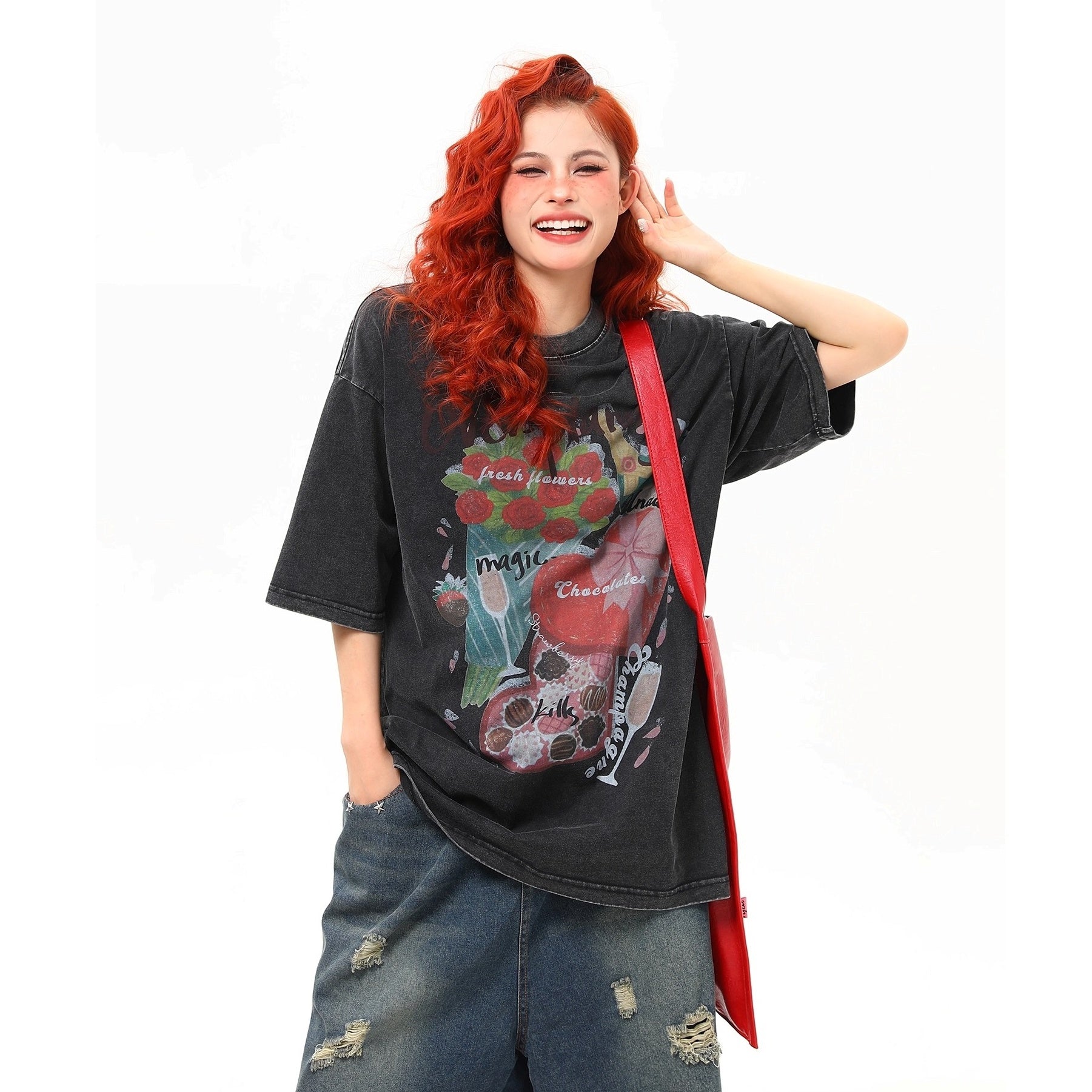 Vintage Wash Old Printed T-Shirt MW10230