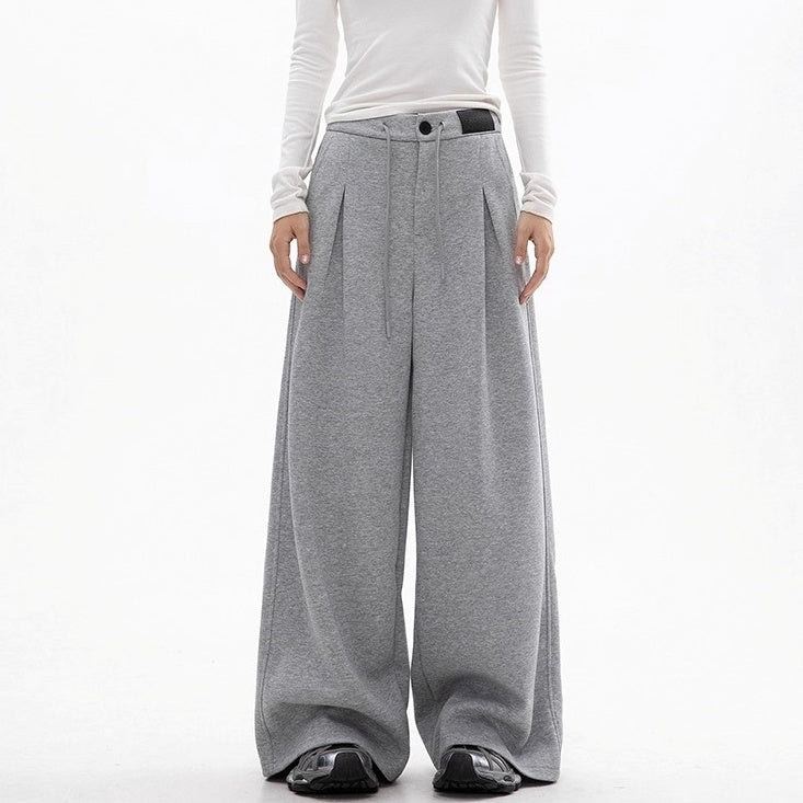 Tuck Straight Wide-leg Casual Pants OS2018
