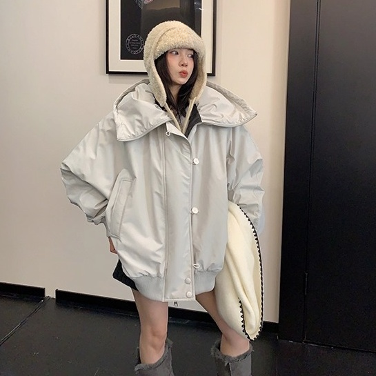 Loose Large Neckline Dolman Blouson OS2074