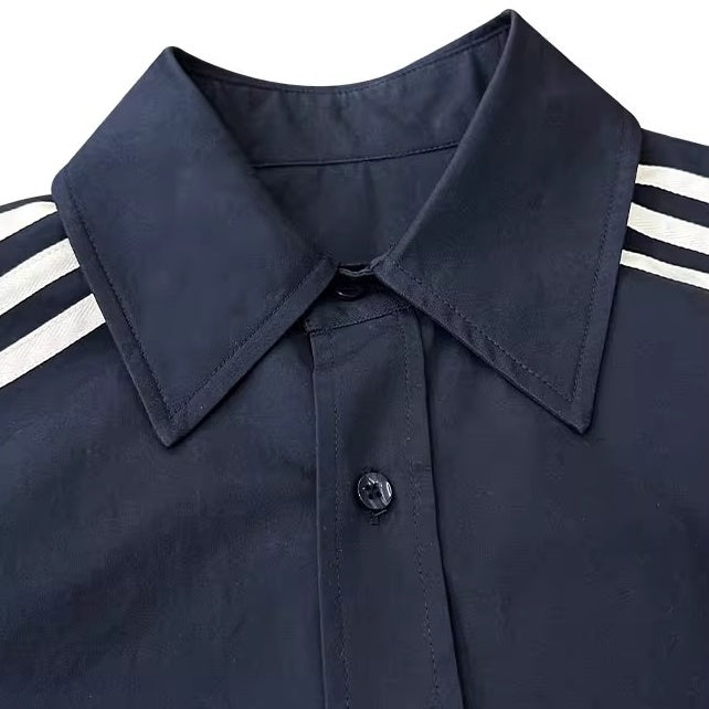 Three-bar Loose Shirt + Shorts Set-up CC1004