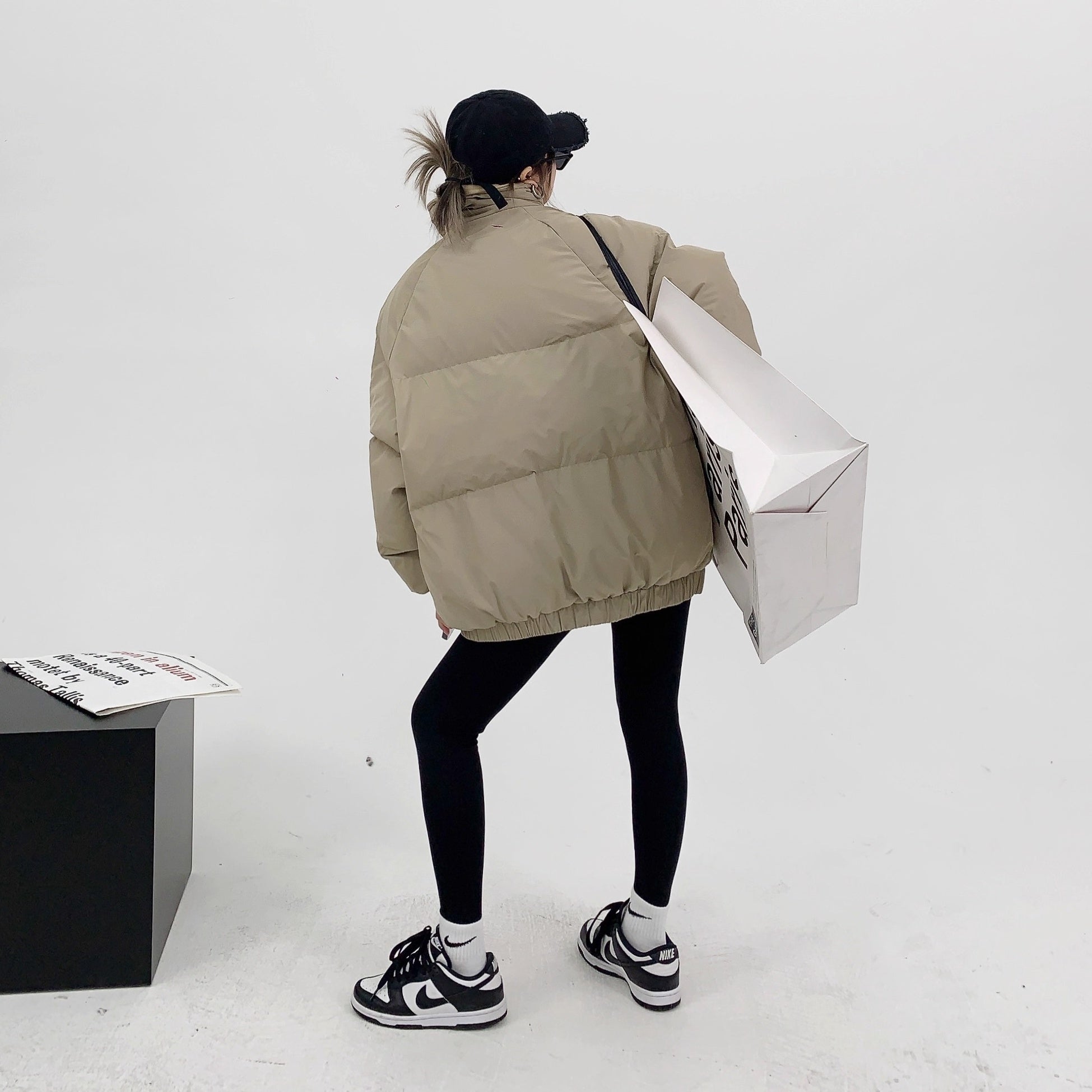 Stand Collar Loose Padded Jacket OS2059