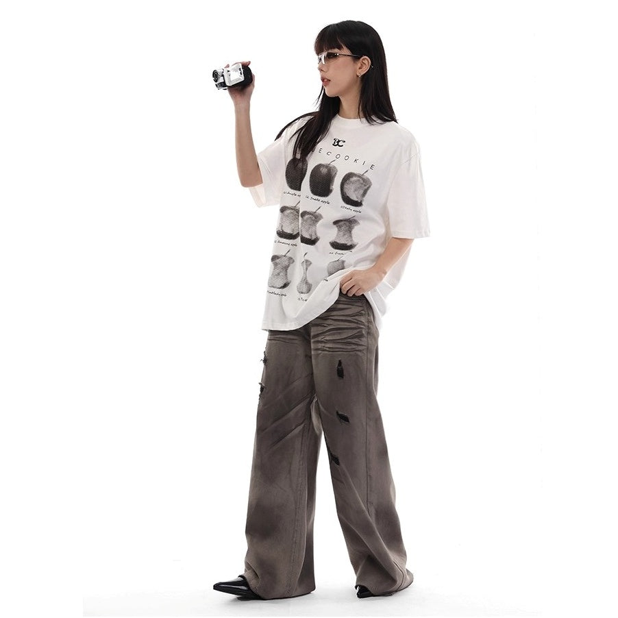 Apple Graphic Print T-shirt VI2006