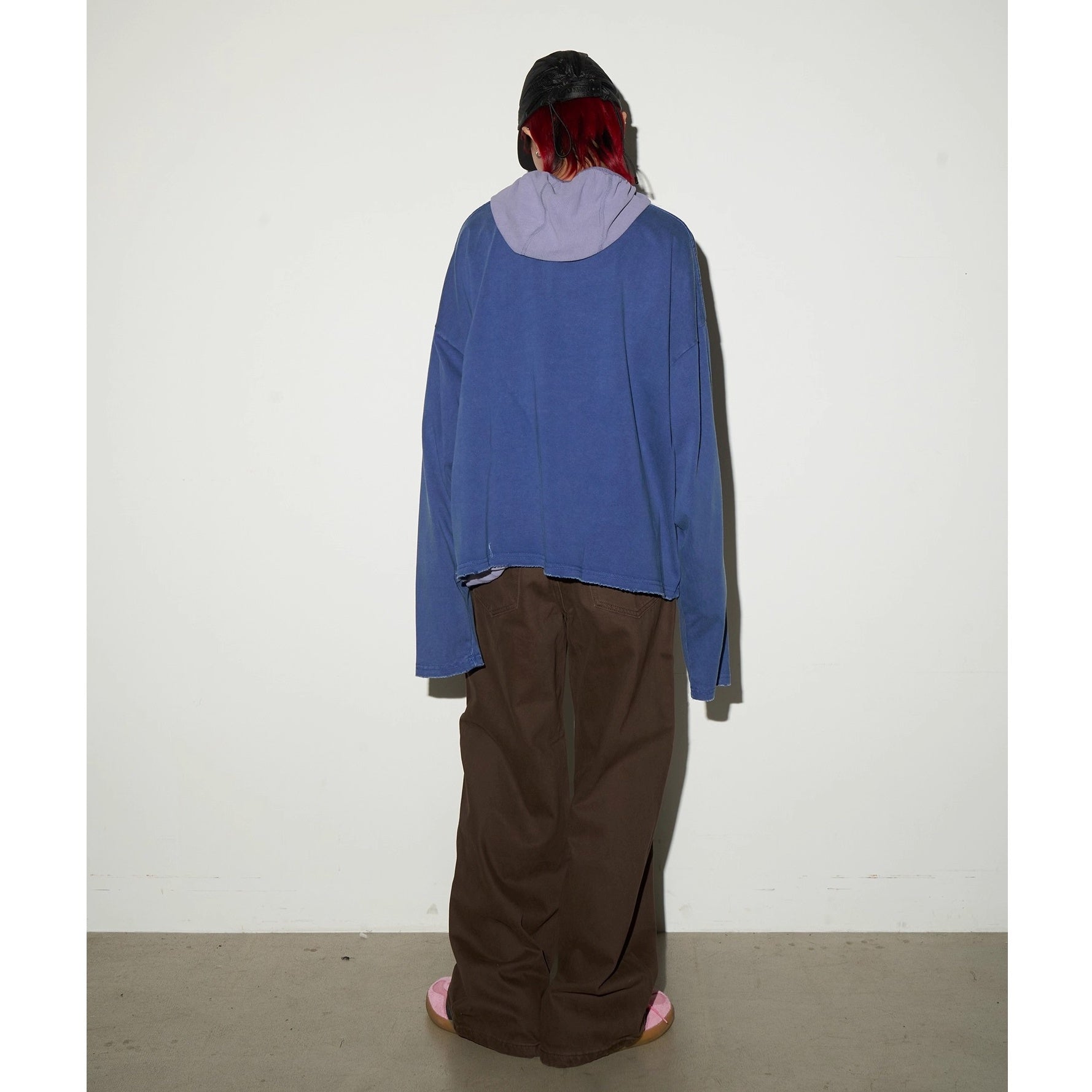 LOGO Print Wide Long Sleeve T-shirt MN9046