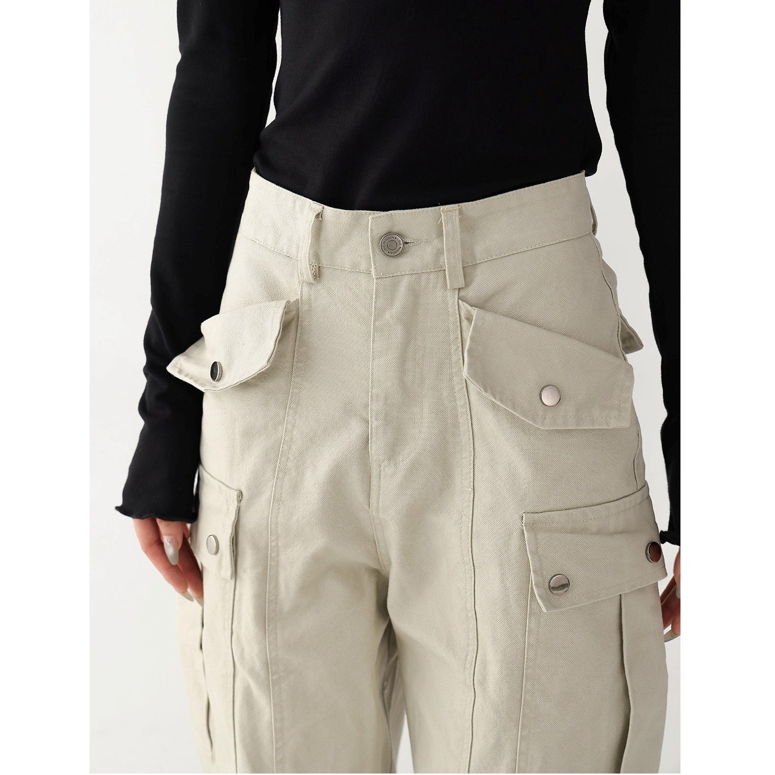 Pleated Tuck Work Cargo Pants AC7148