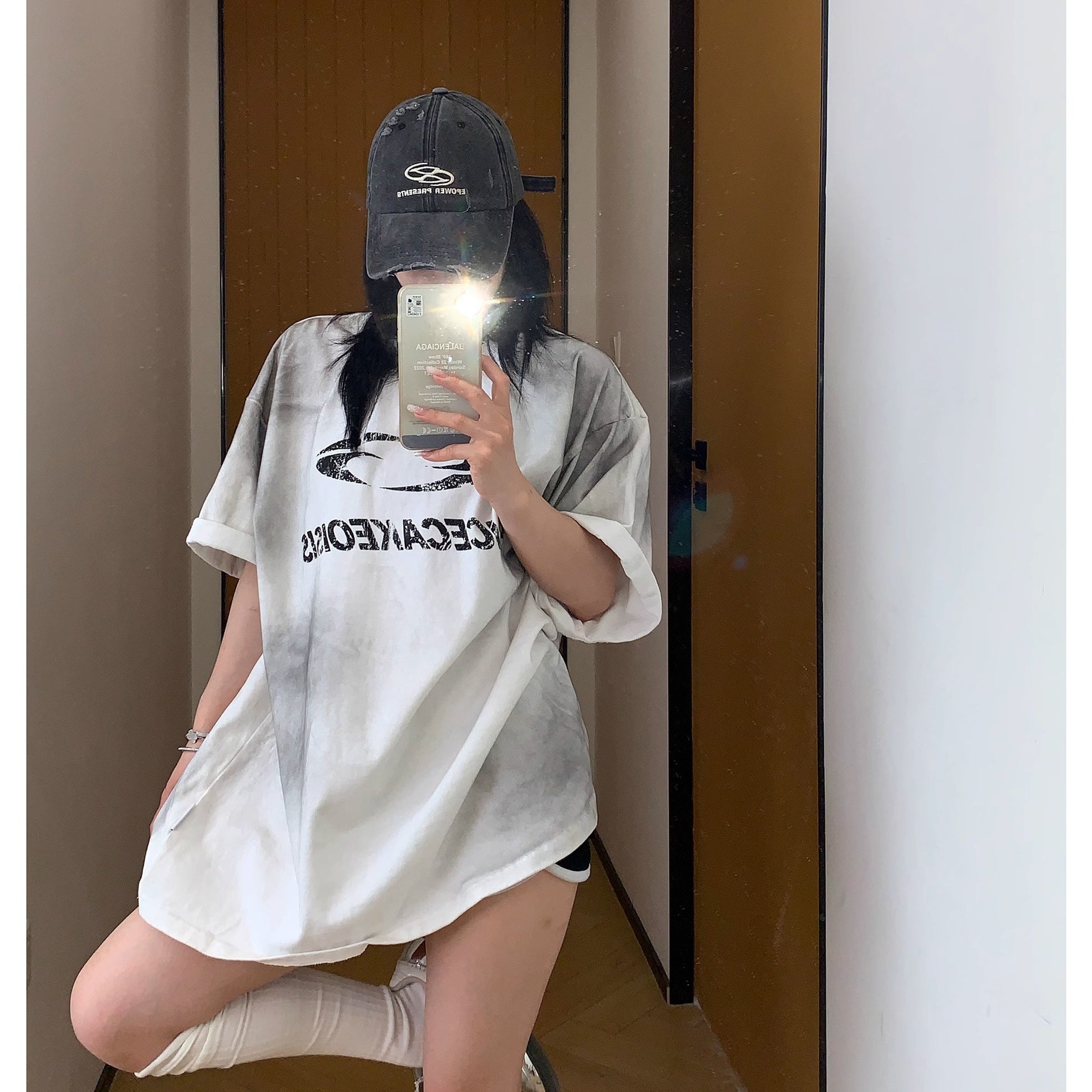 Washed Dirty Printed T-shirt MW10138