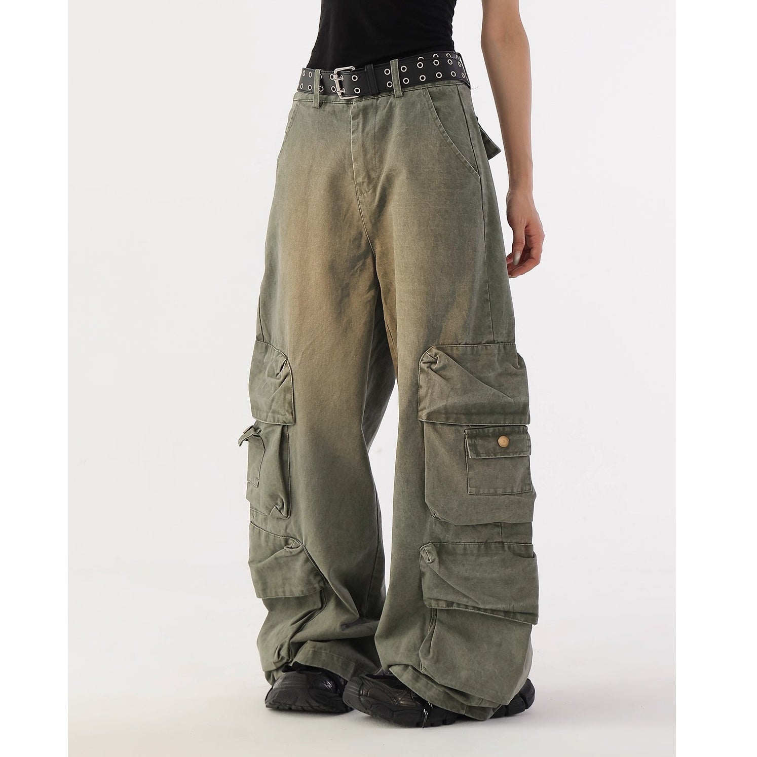 Vintage Loose Cargo Work Pants AC7165