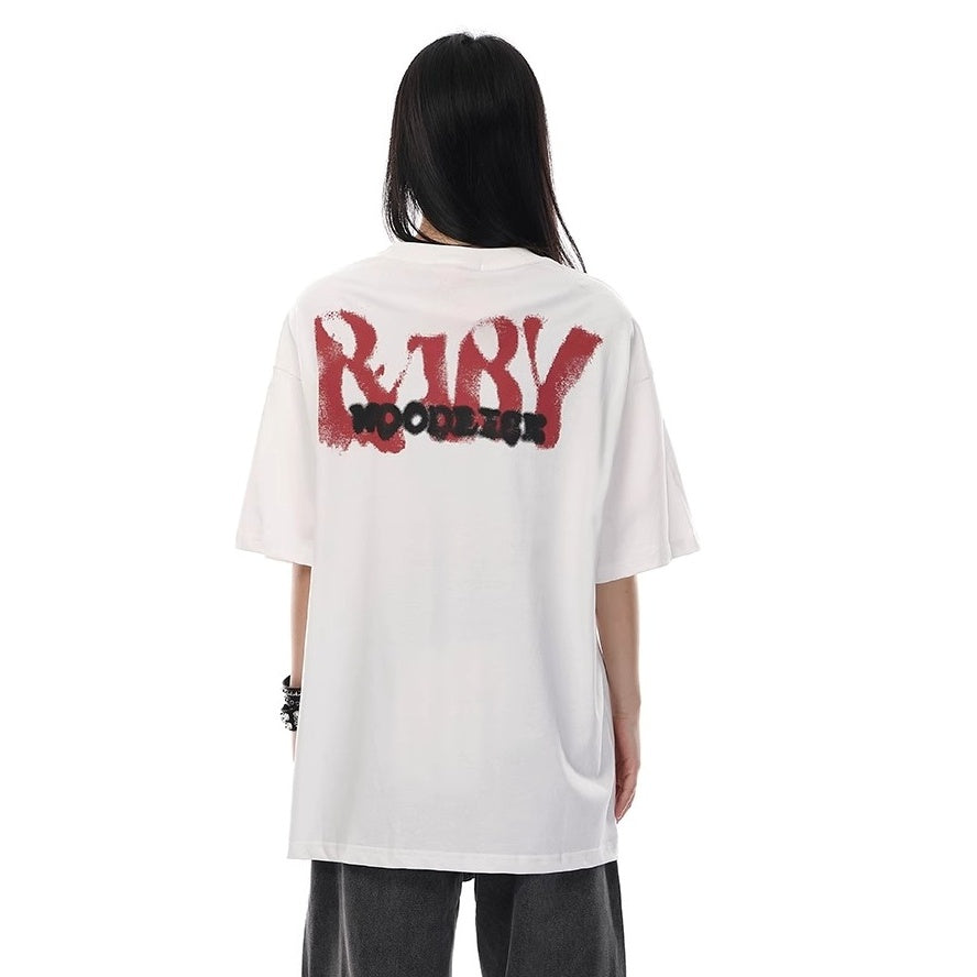 Loose Graphic Print T-shirt VI2003