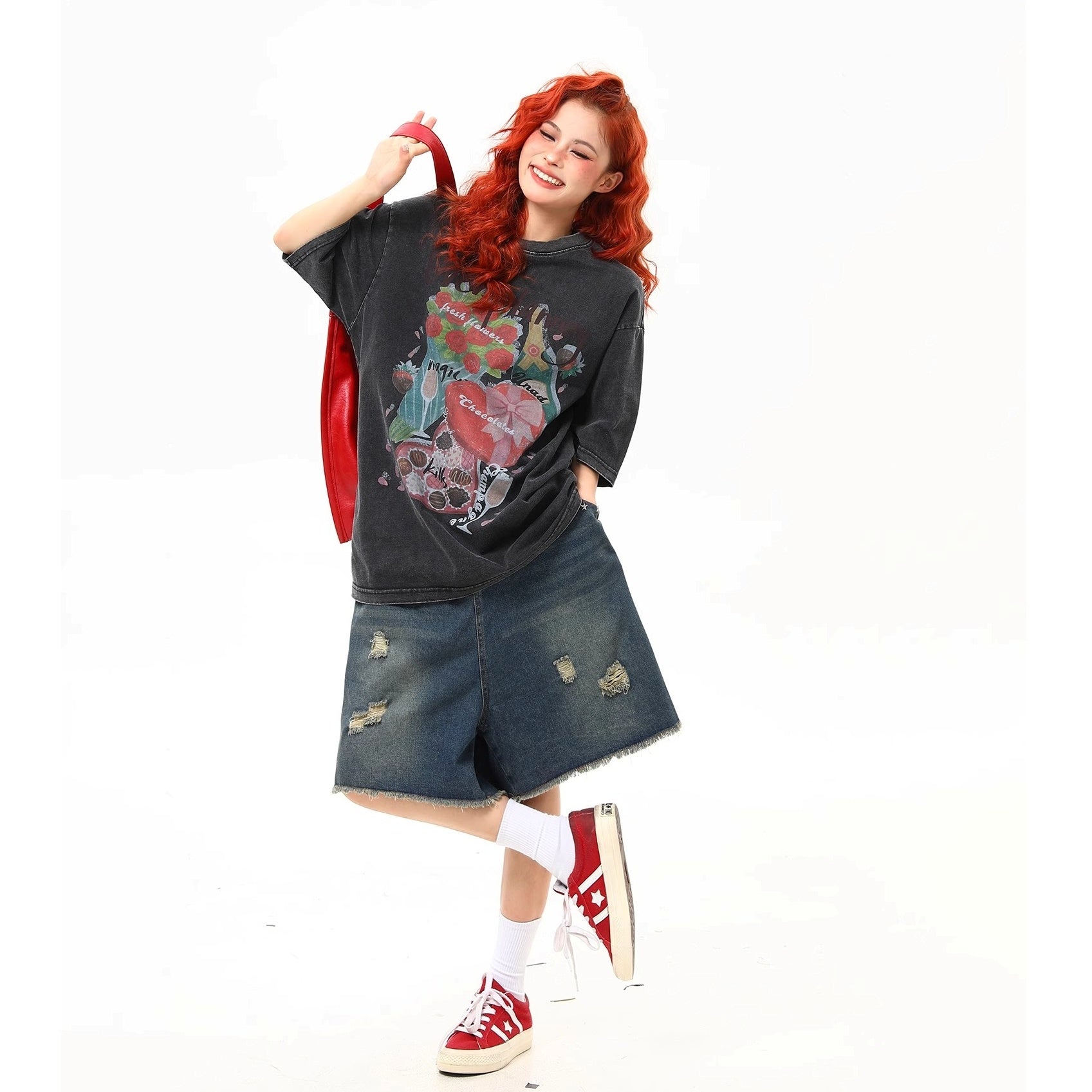Vintage Wash Old Printed T-Shirt MW10230