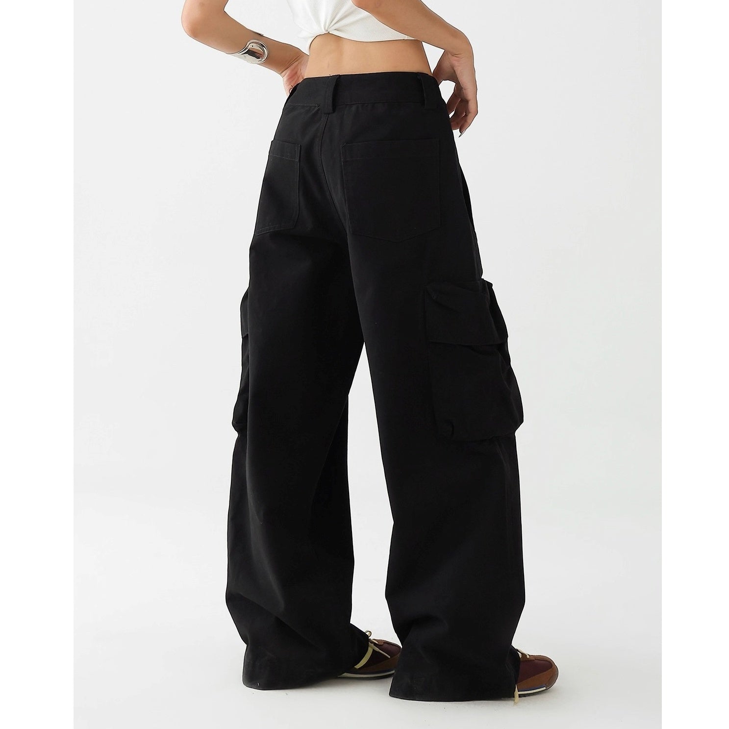 Vintage Multi-Pocket Loose Cargo Pants AC7131