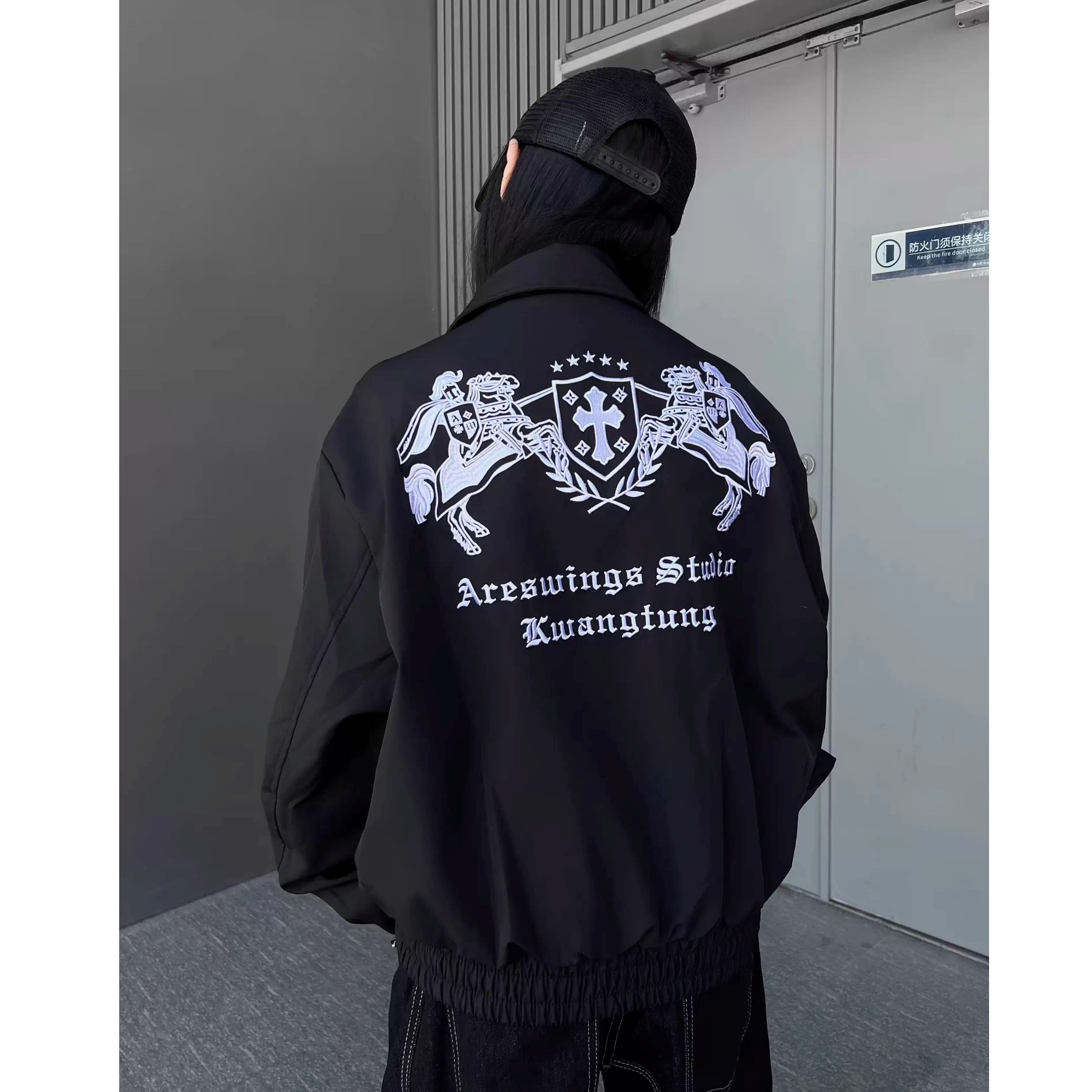 Maillard Horse Embroidery Lapel Jacket MW10337