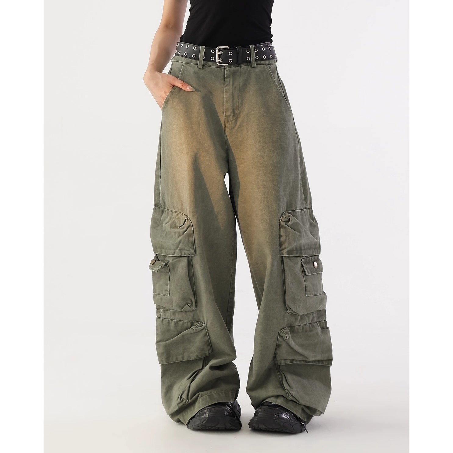 Vintage Loose Cargo Work Pants AC7165