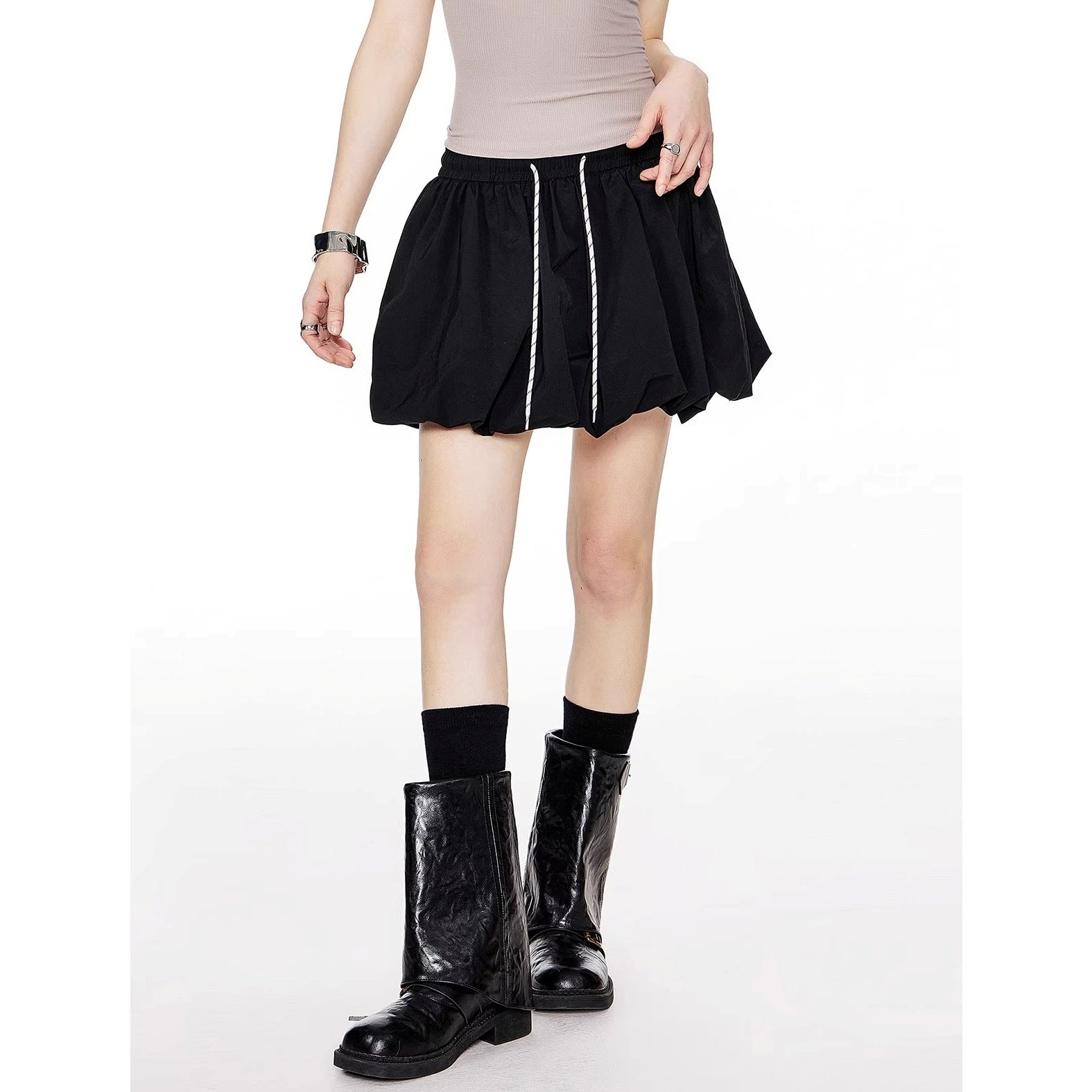 A-line Bud Short Skirt IC9107