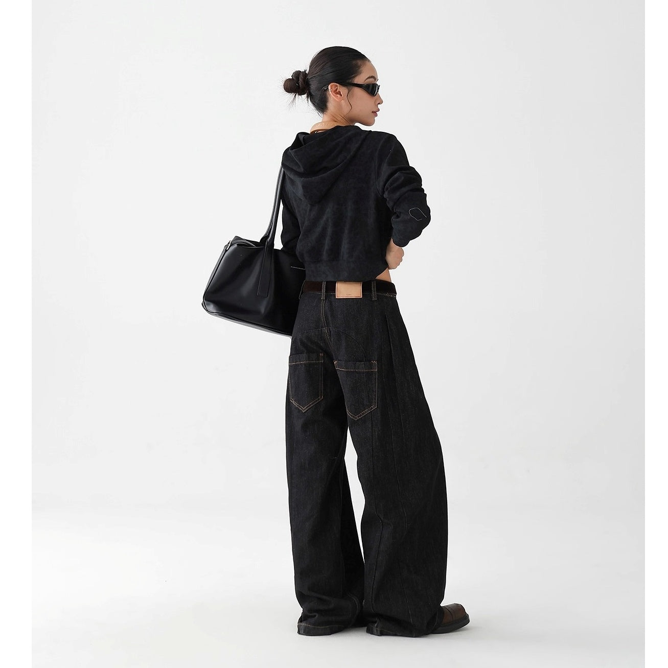 Stitch Wide-Leg Raw Cow Jeans AC7152