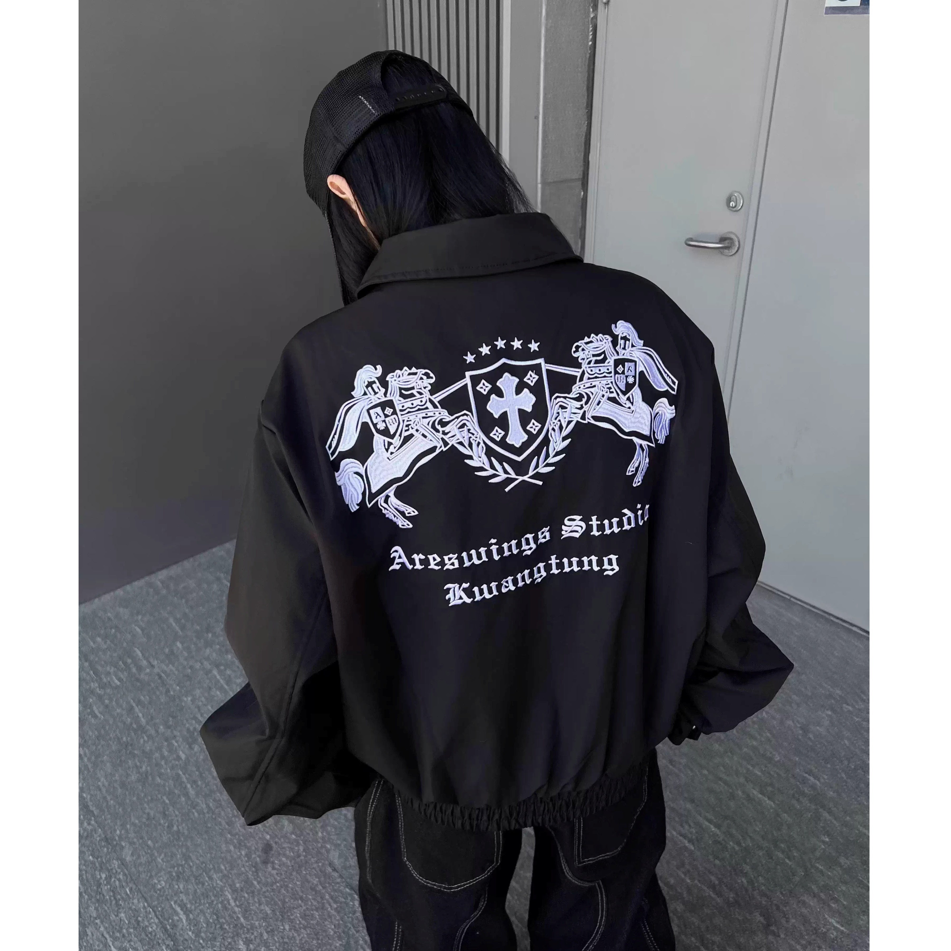 Maillard Horse Embroidery Lapel Jacket MW10337