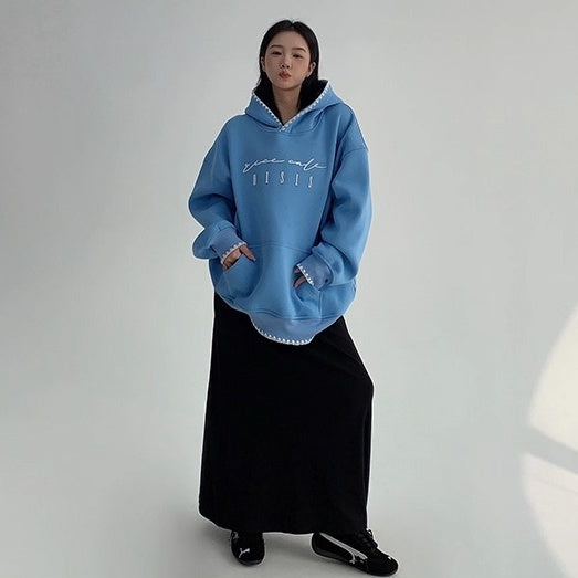 Toothbrush Embroidered Oversize Hoodie OS2067