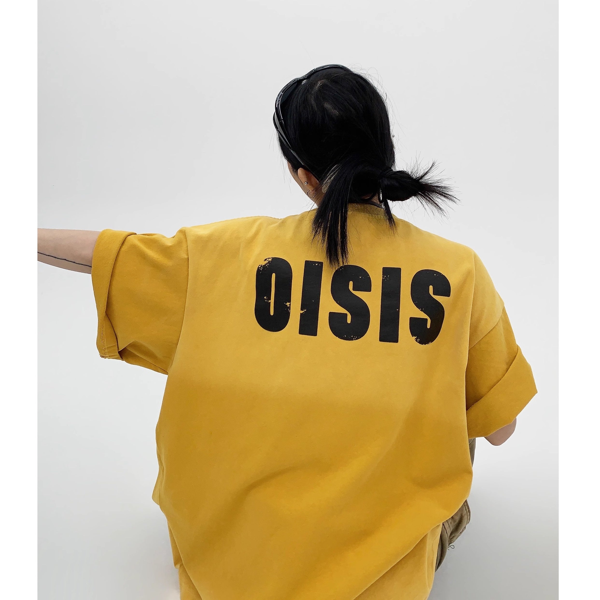 Distressed Print Oversize T-shirt OS2005