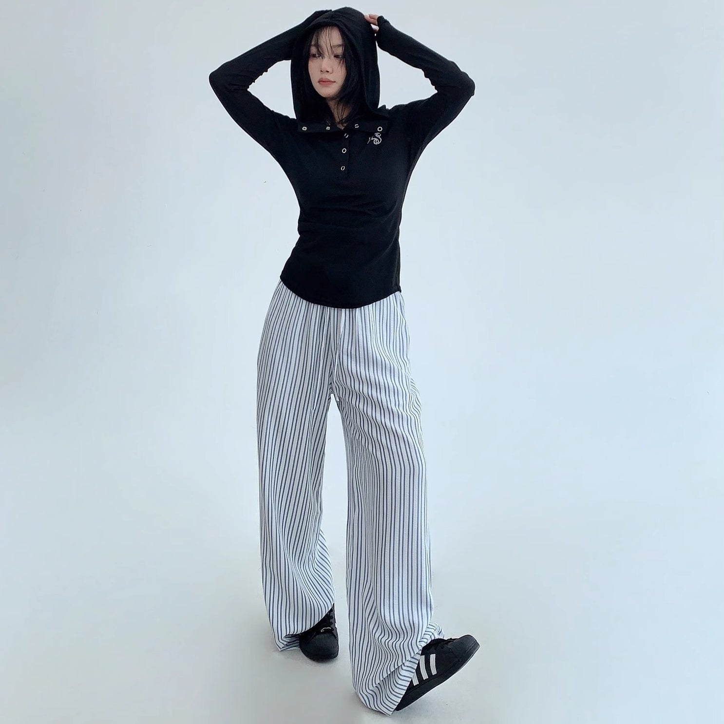 Stripe Relax Casual Pants MW10152