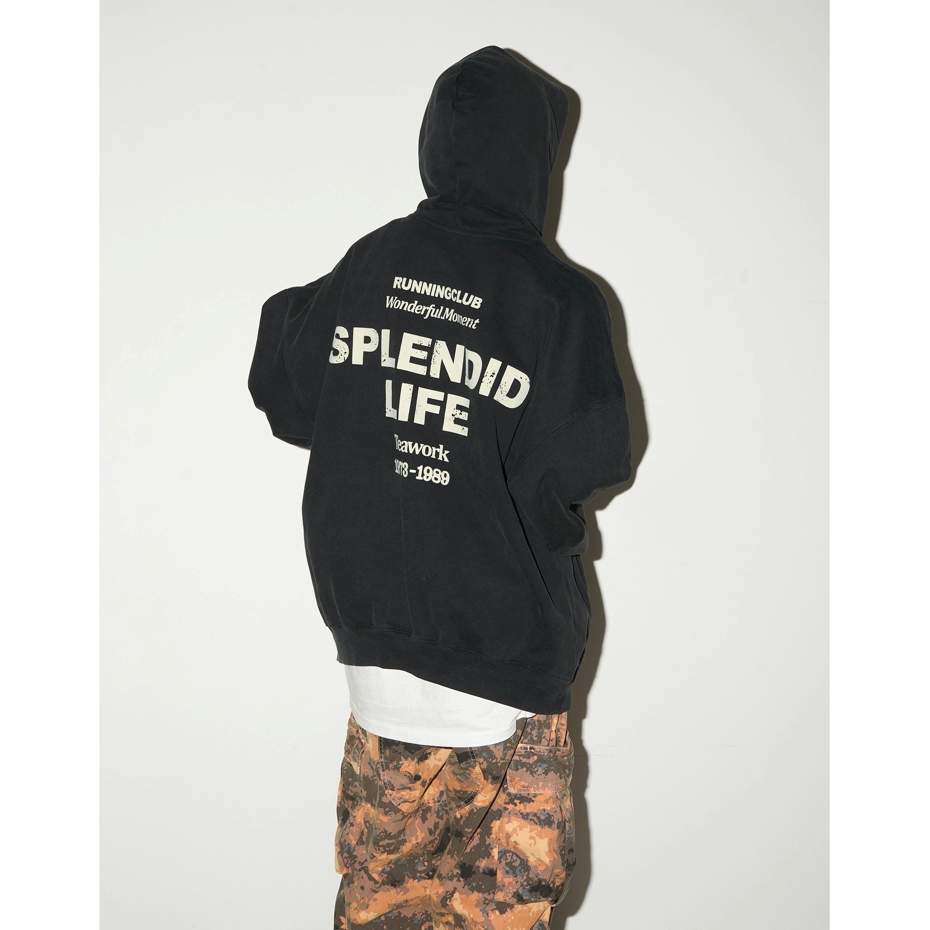 Letter Old Rework Wash Hoodie MN9036