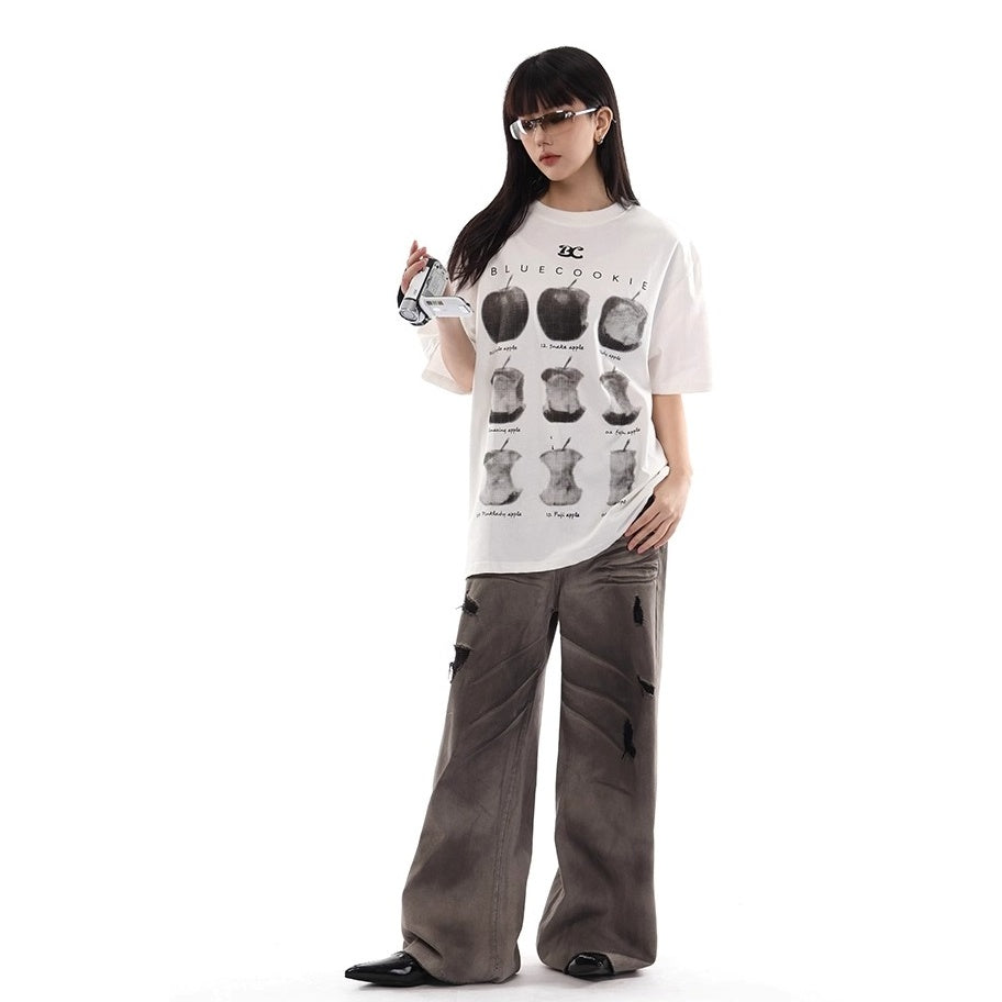 Apple Graphic Print T-shirt VI2006