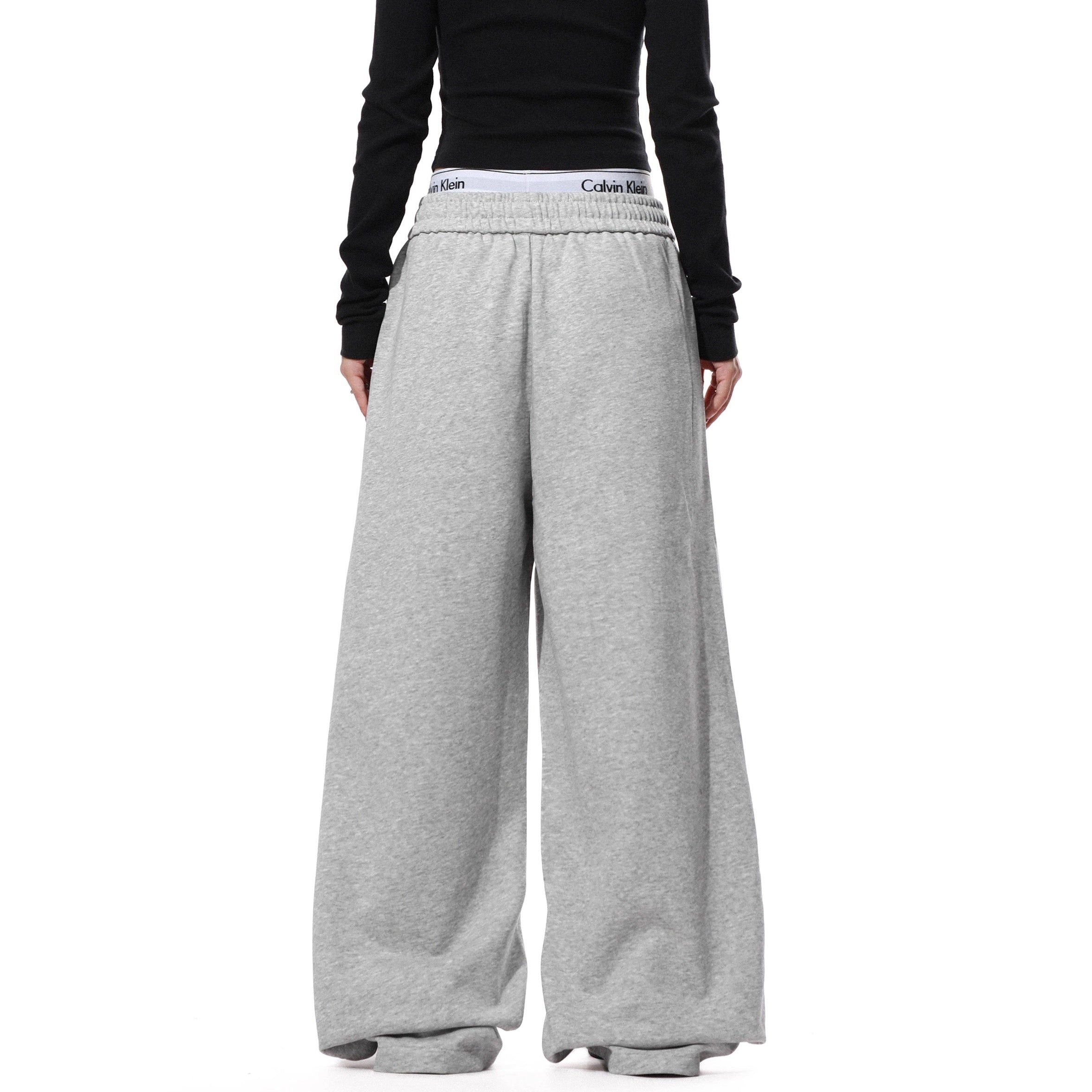 Pleated Design Wide-leg Casual Pants MR8031