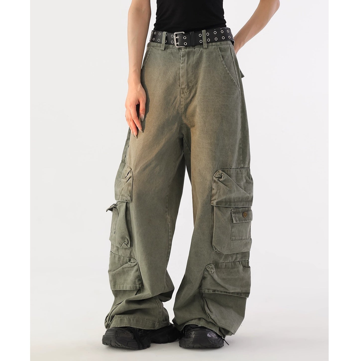 Vintage Loose Cargo Work Pants AC7165