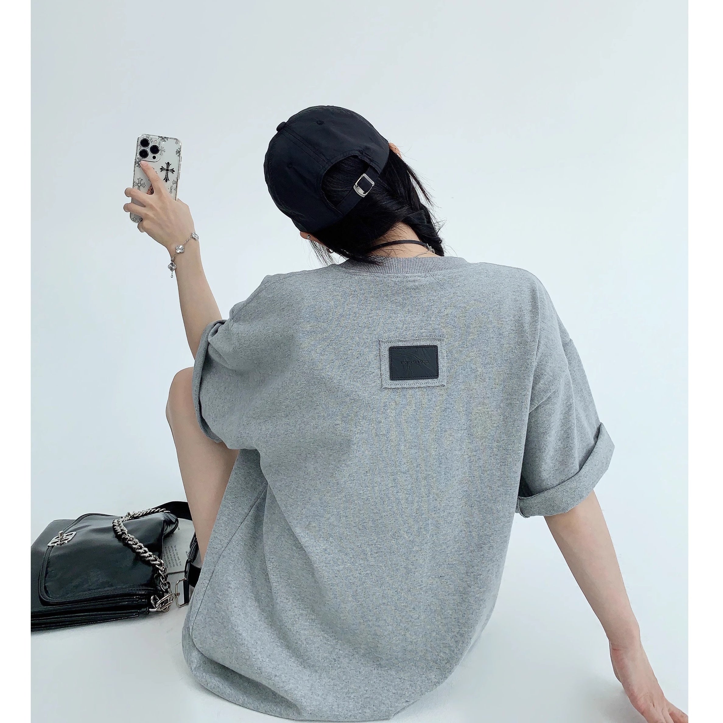 Oversize Back Patch Embroidery T-shirt OS2008