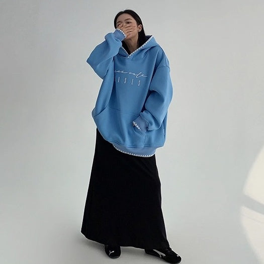 Toothbrush Embroidered Oversize Hoodie OS2067
