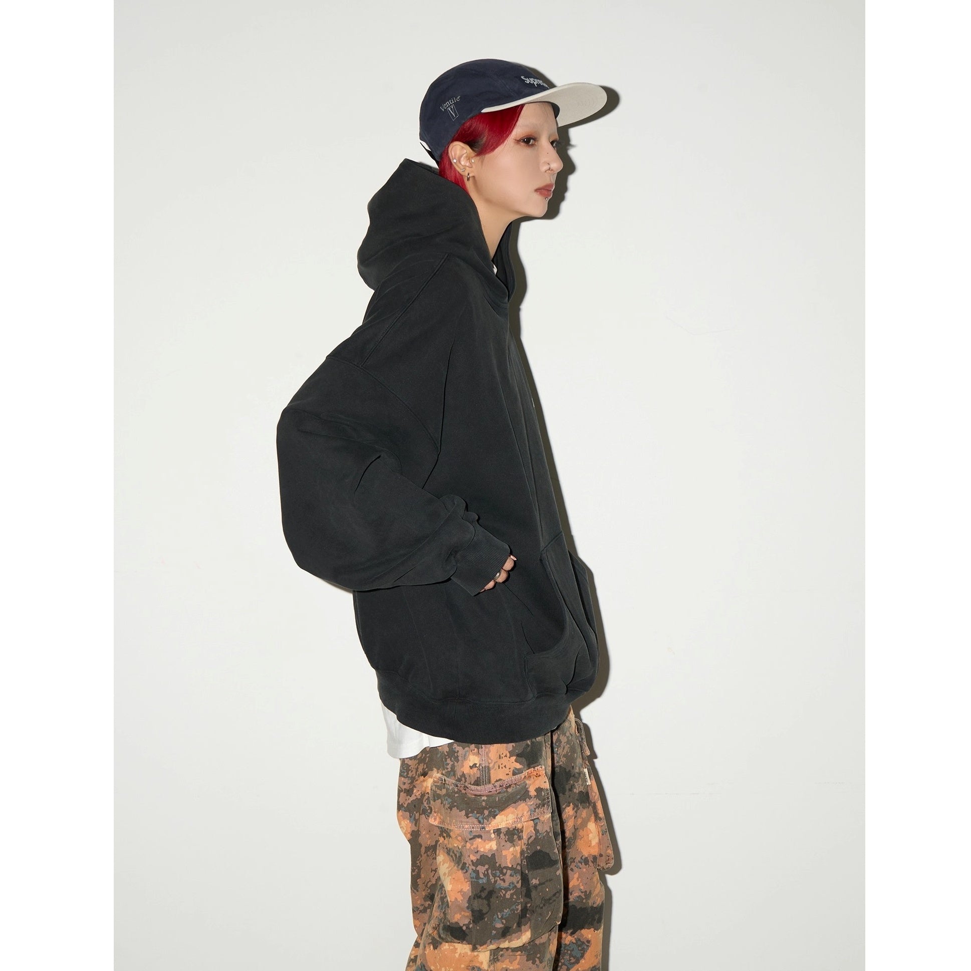 Letter Old Rework Wash Hoodie MN9036