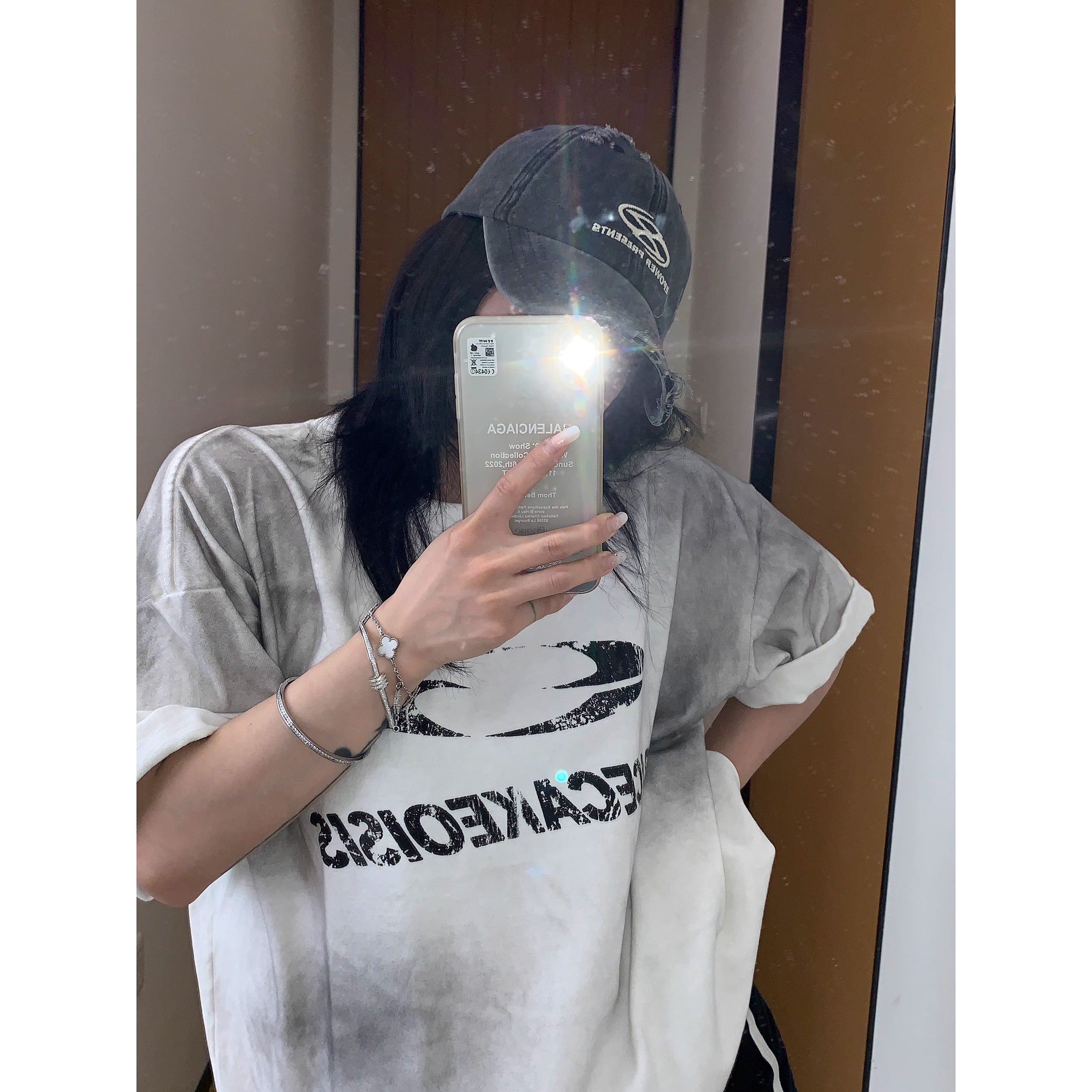Washed Dirty Printed T-shirt MW10138