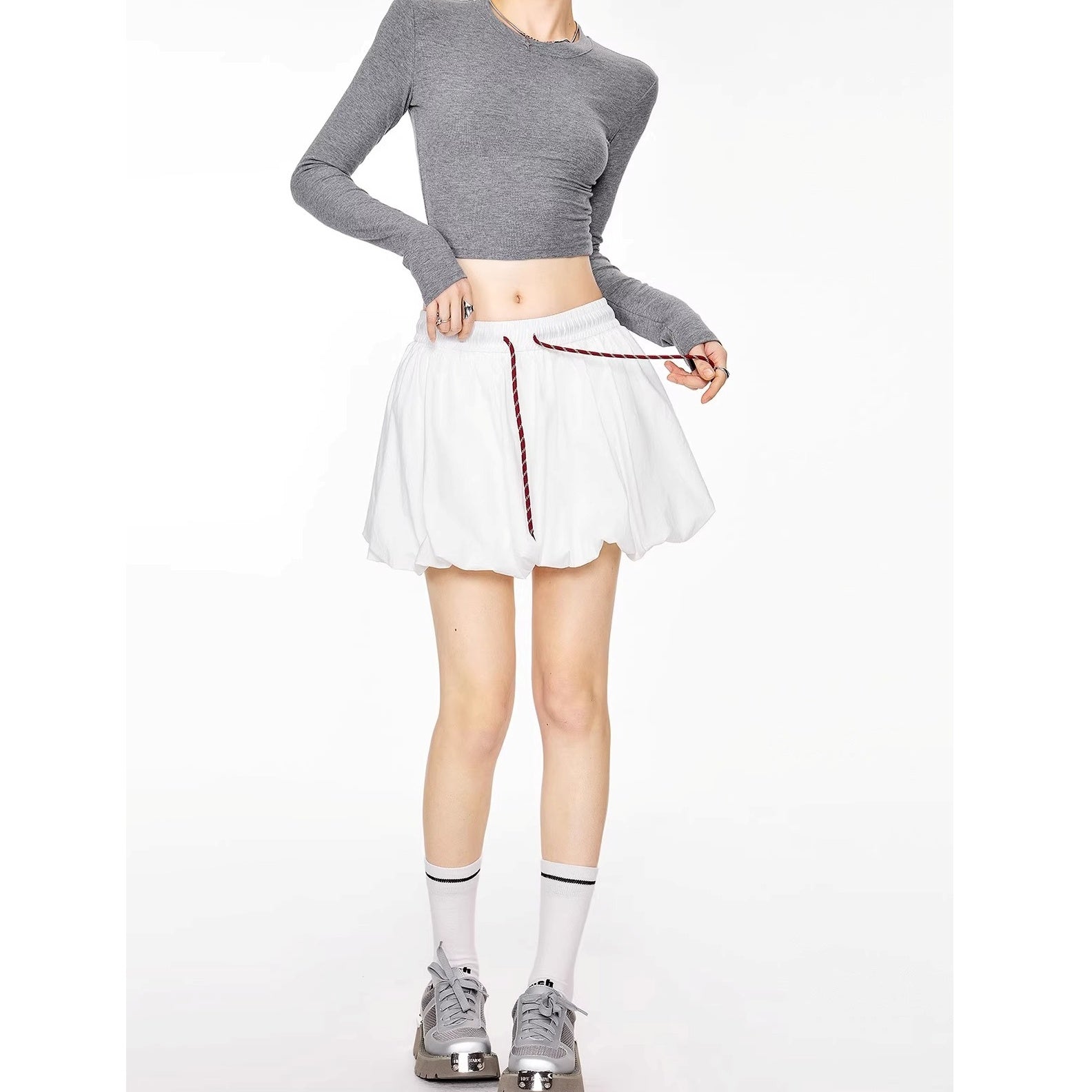 A-line Bud Short Skirt IC9107