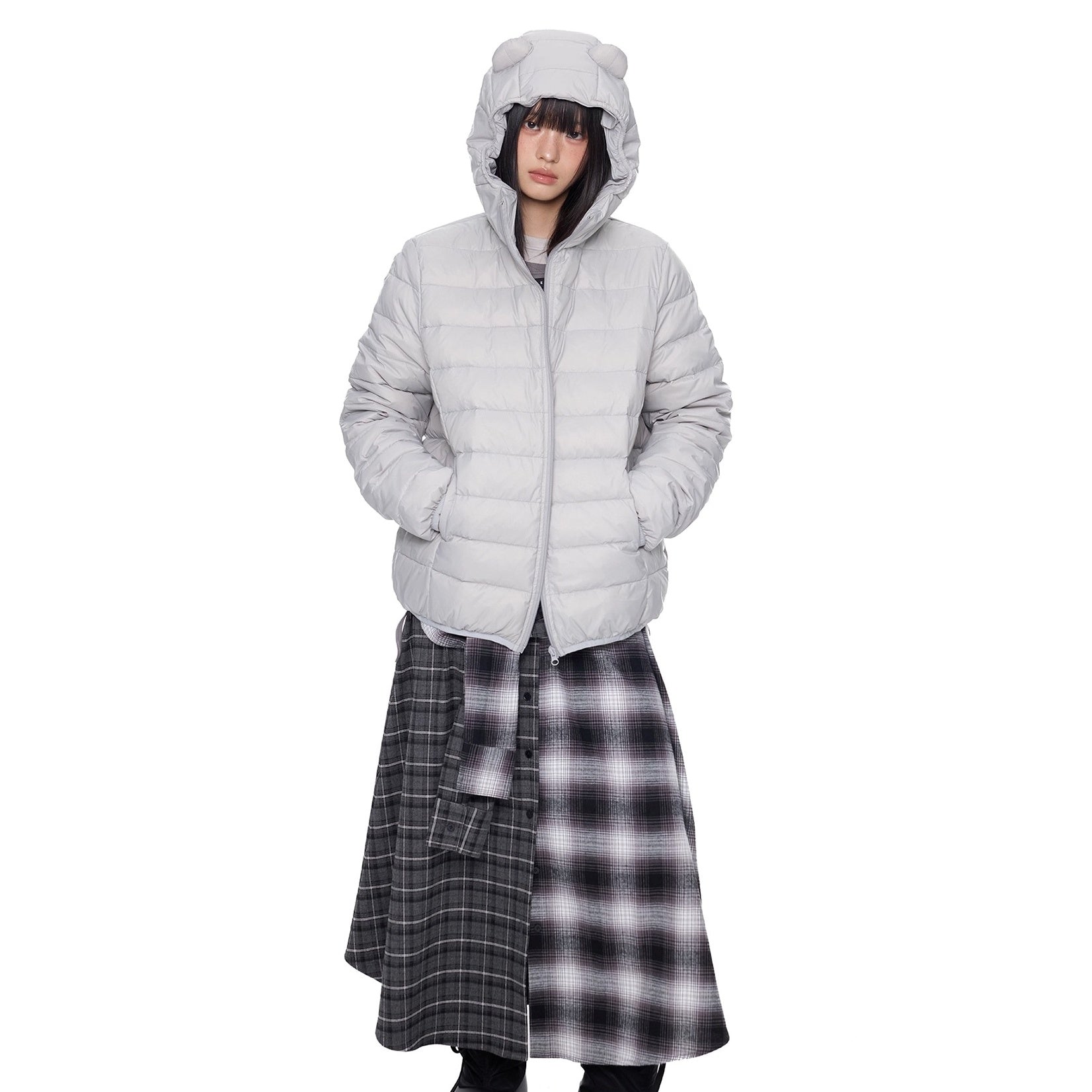 Bear Ears Hooded Down Jacket EZ291