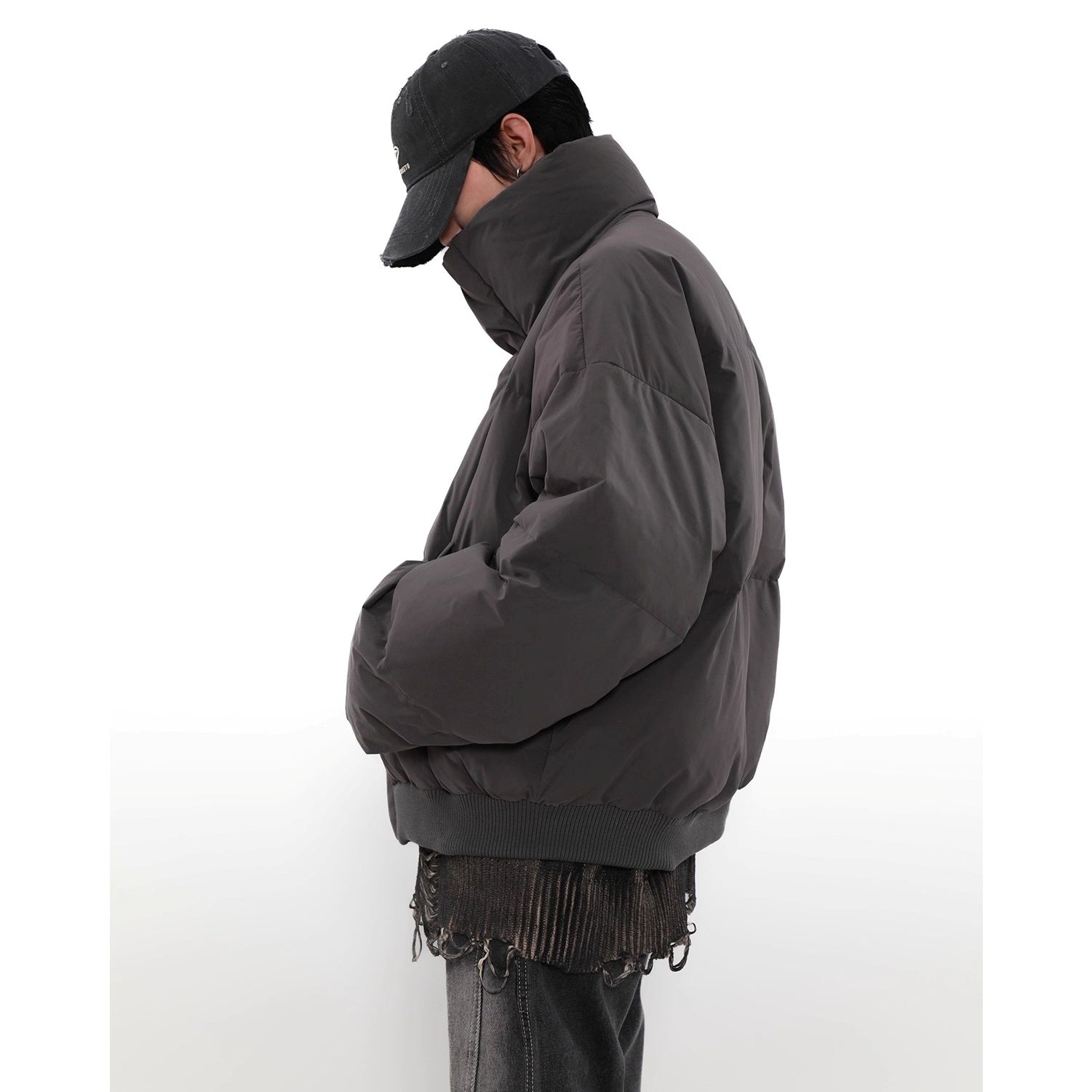 Stand Collar Short Down Jacket MR8033