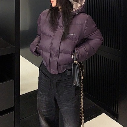 Retro Short Hooded Padded Jacket OS2071