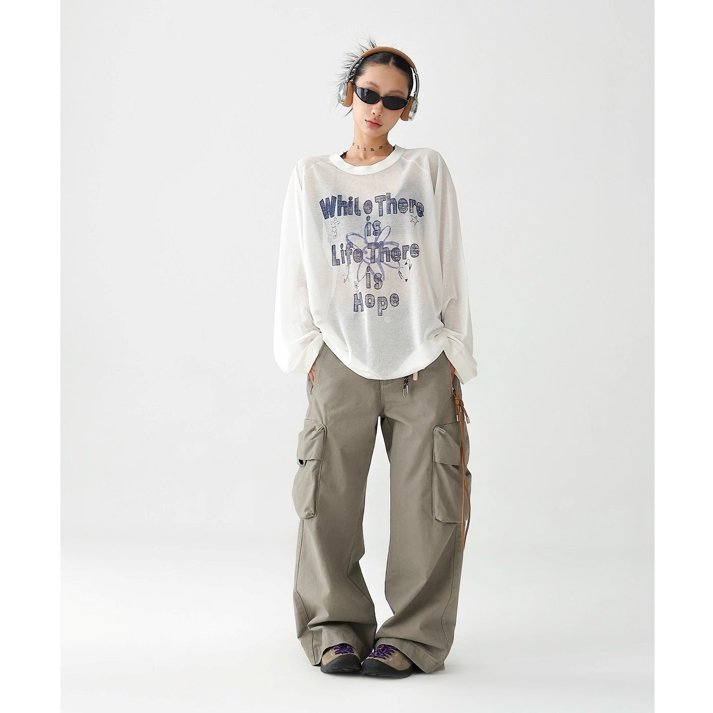 Vintage Multi-Pocket Loose Cargo Pants AC7131