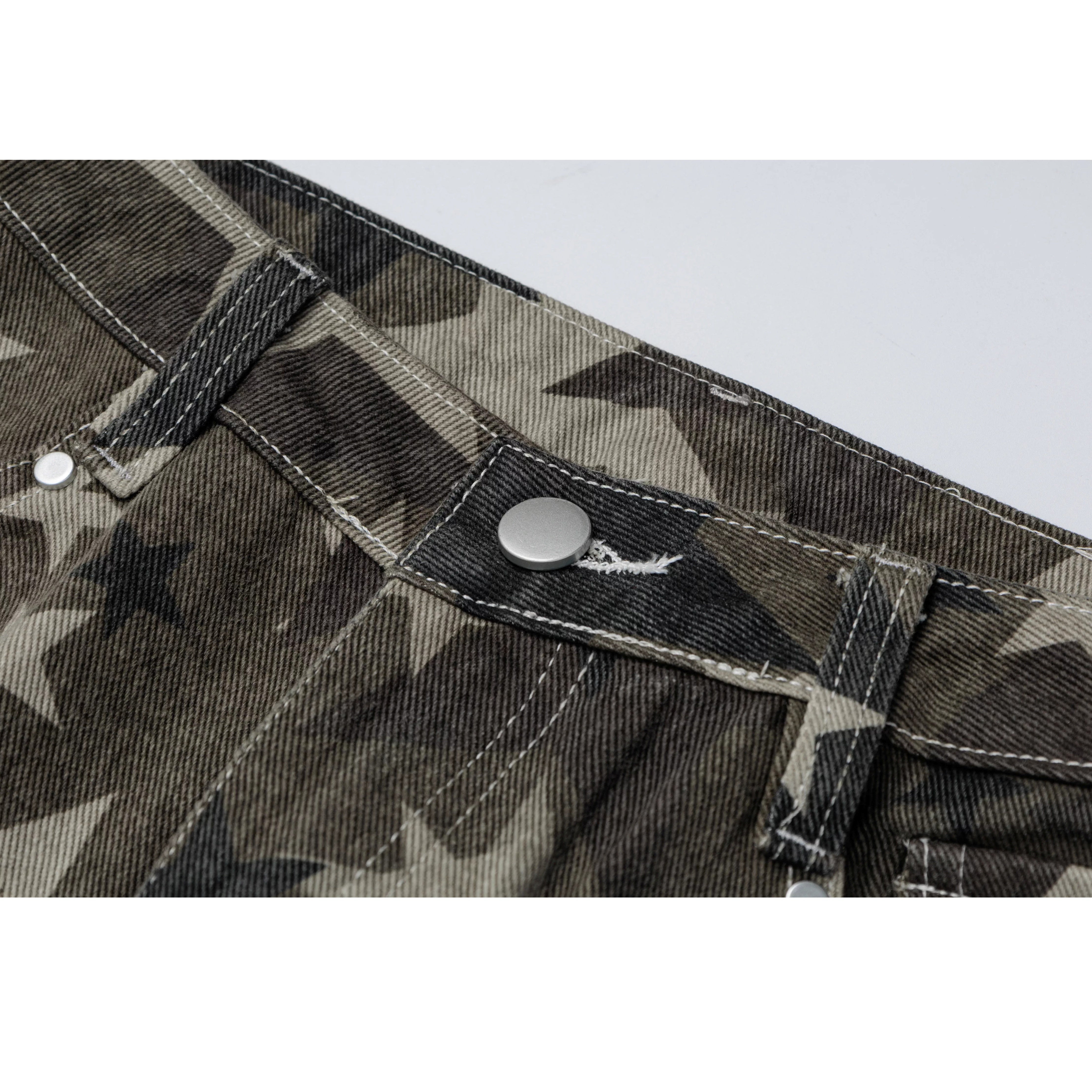 Slant Zip Pocket Wide-leg Cargo Pants VI2012