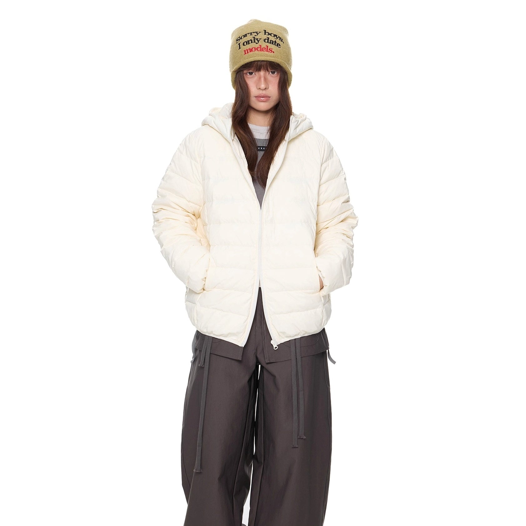 Bear Ears Hooded Down Jacket EZ291