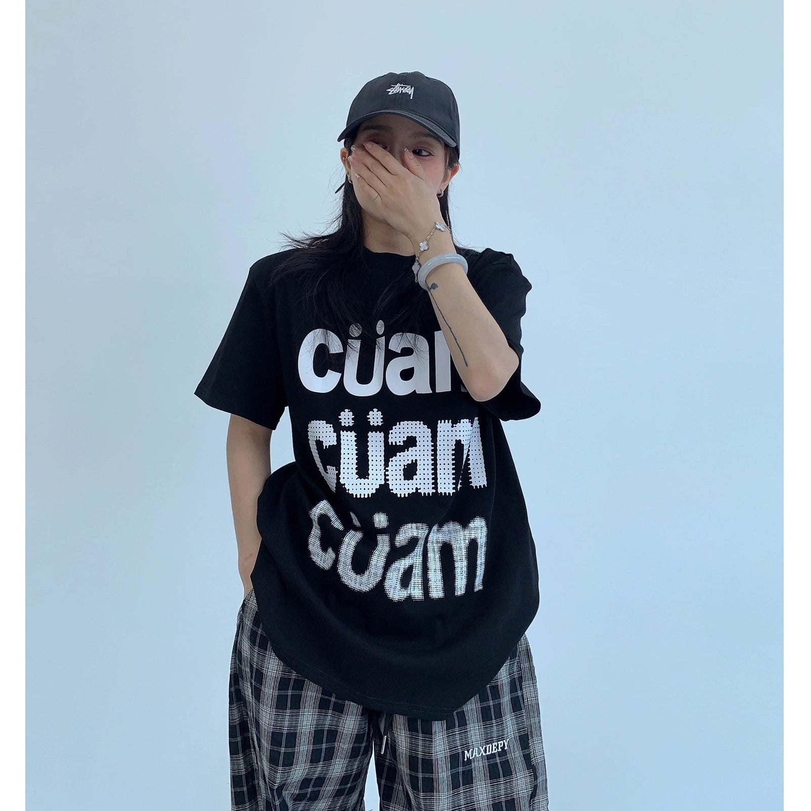 Casual Letter Print T-shirt OS2015