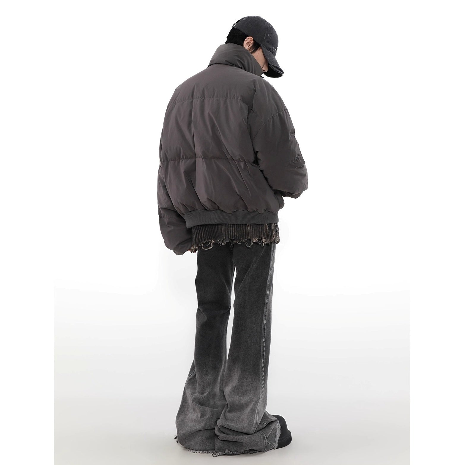 Stand Collar Short Down Jacket MR8033