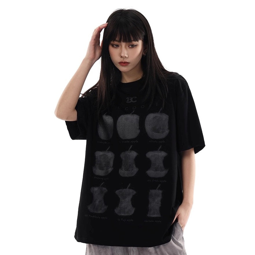 Apple Graphic Print T-shirt VI2006