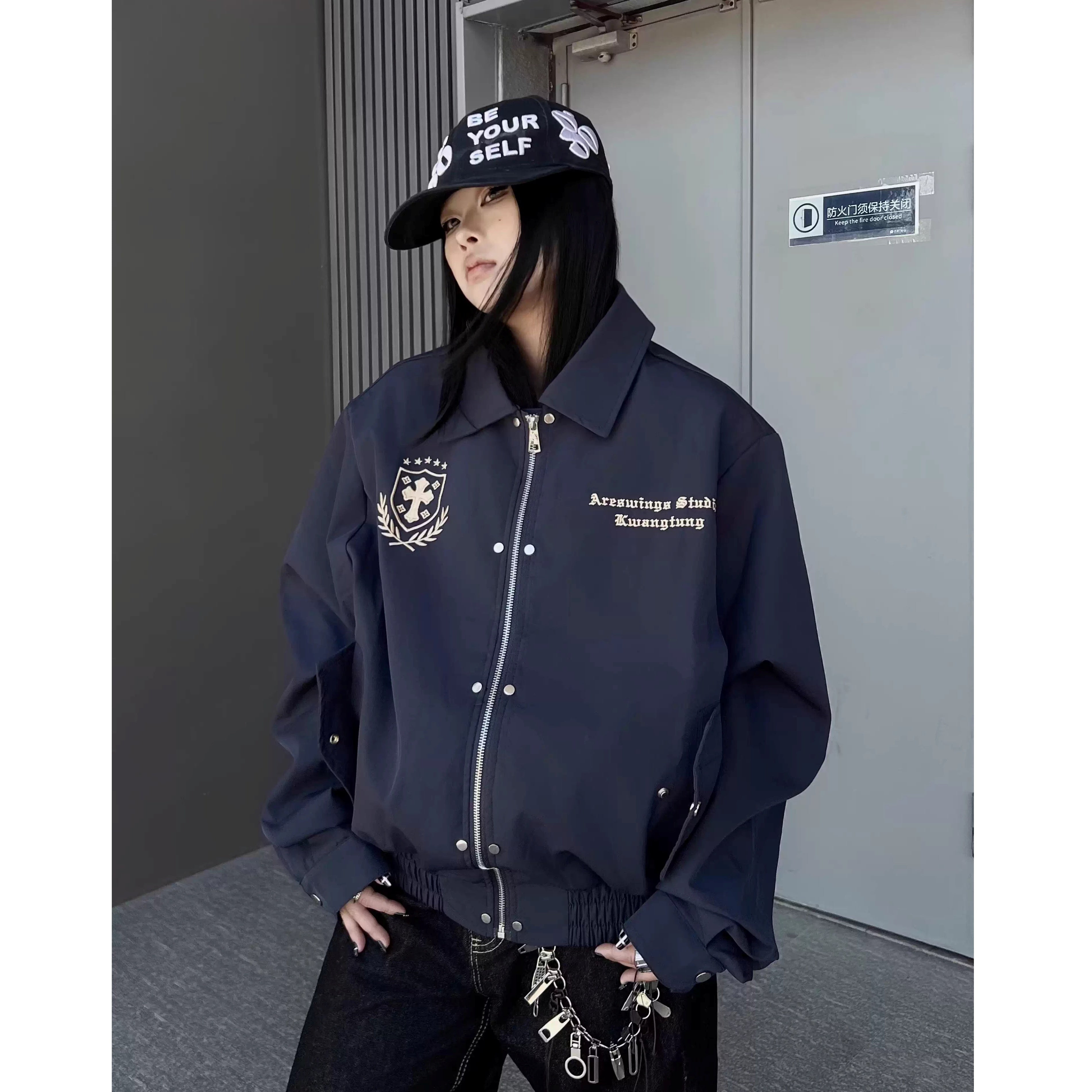 Maillard Horse Embroidery Lapel Jacket MW10337