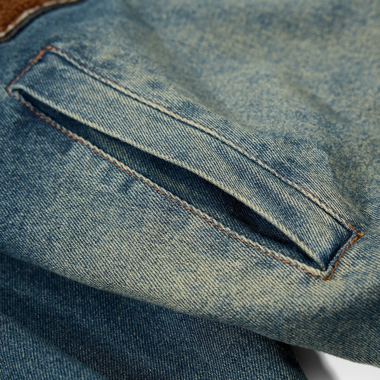 Retro Washed Embroidered Denim Baseball Jacket MW10303