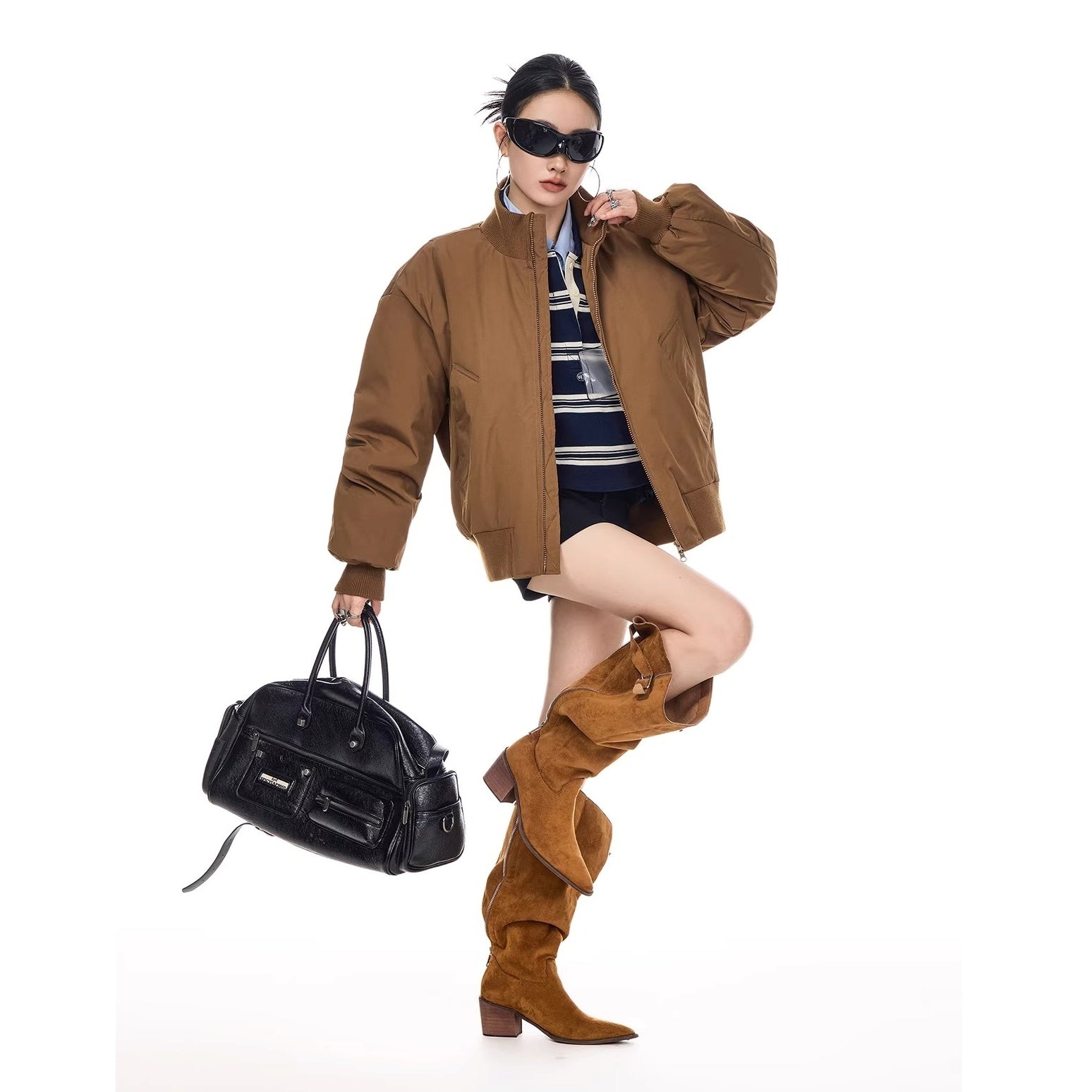 Stand Collar Down Blouson IC9120