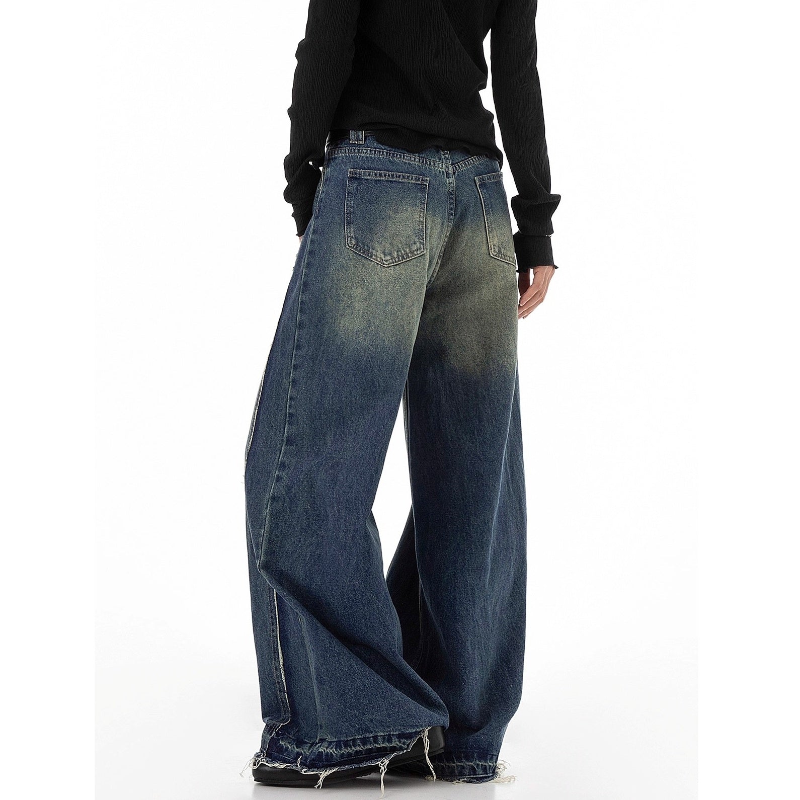 Vintage Damage Wide Buggy Jeans IC9114