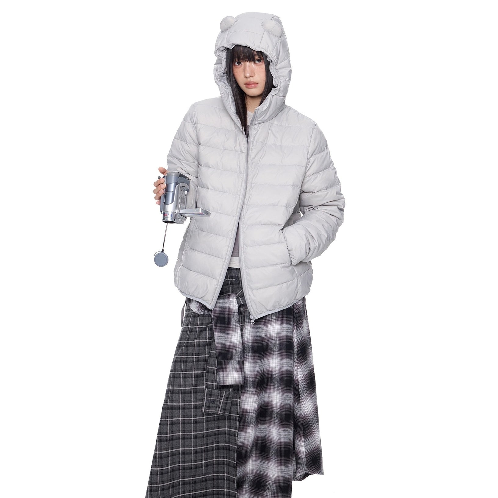 Bear Ears Hooded Down Jacket EZ291