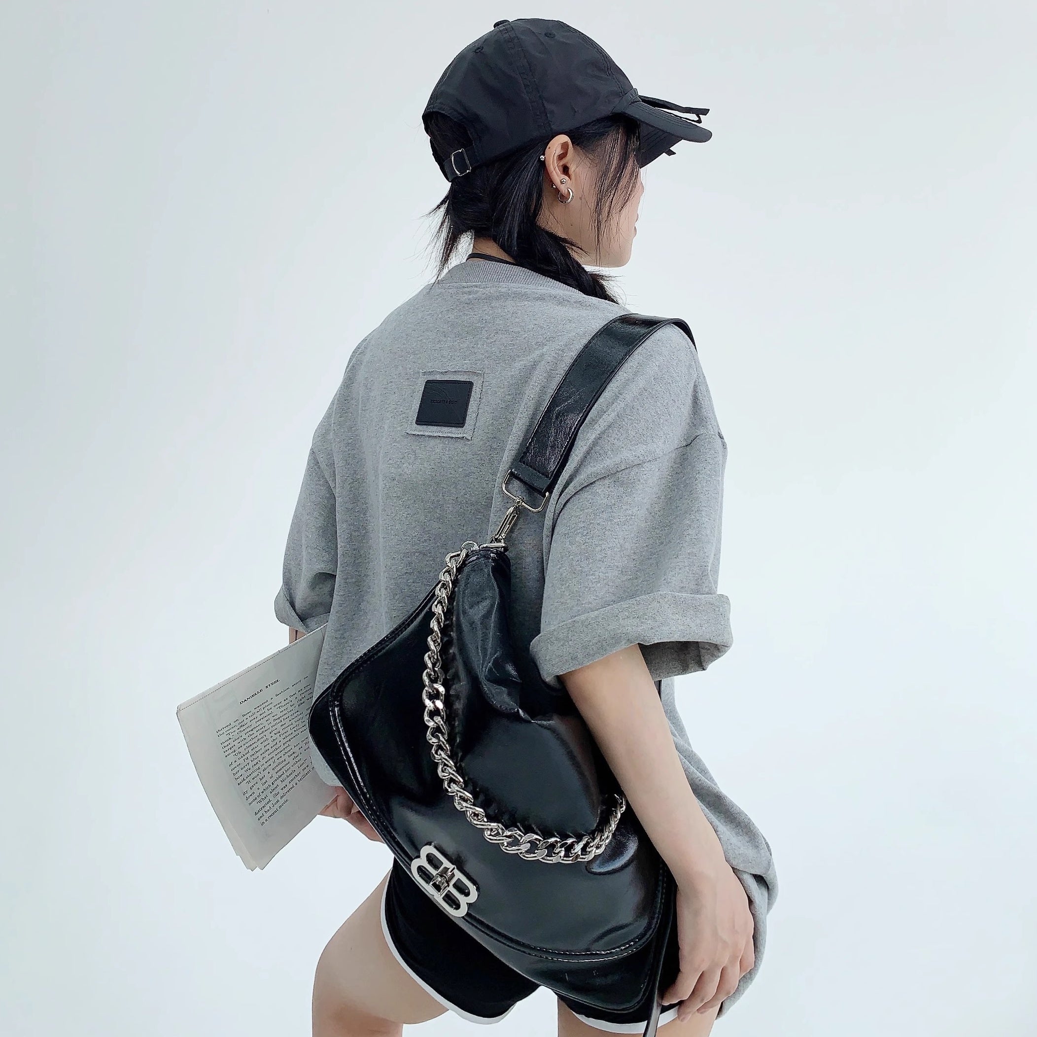 Oversize Back Patch Embroidery T-shirt OS2008